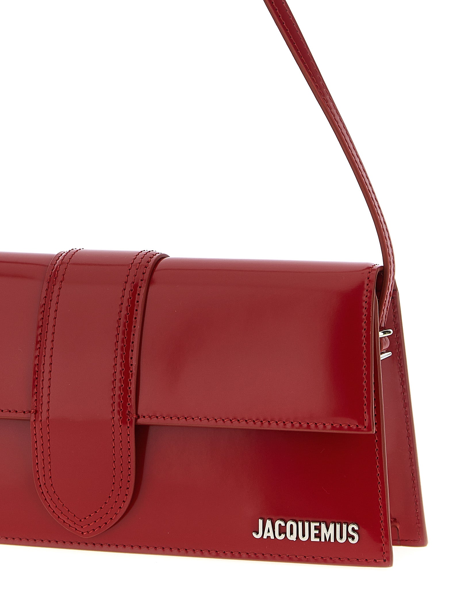 Red Calfskin Shoulder Bag