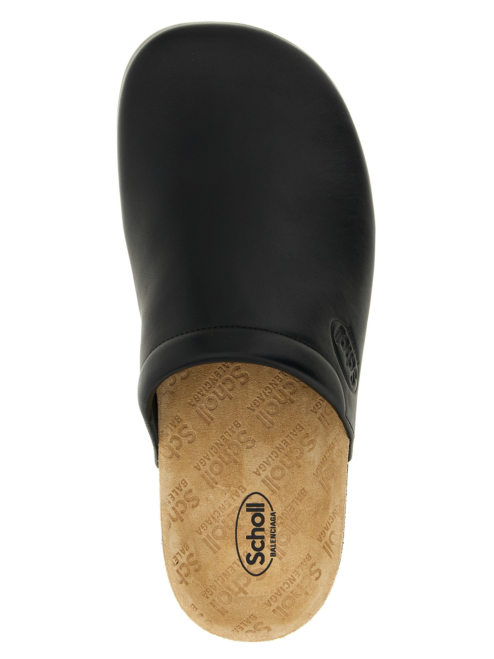 Black Calfskin Clogs