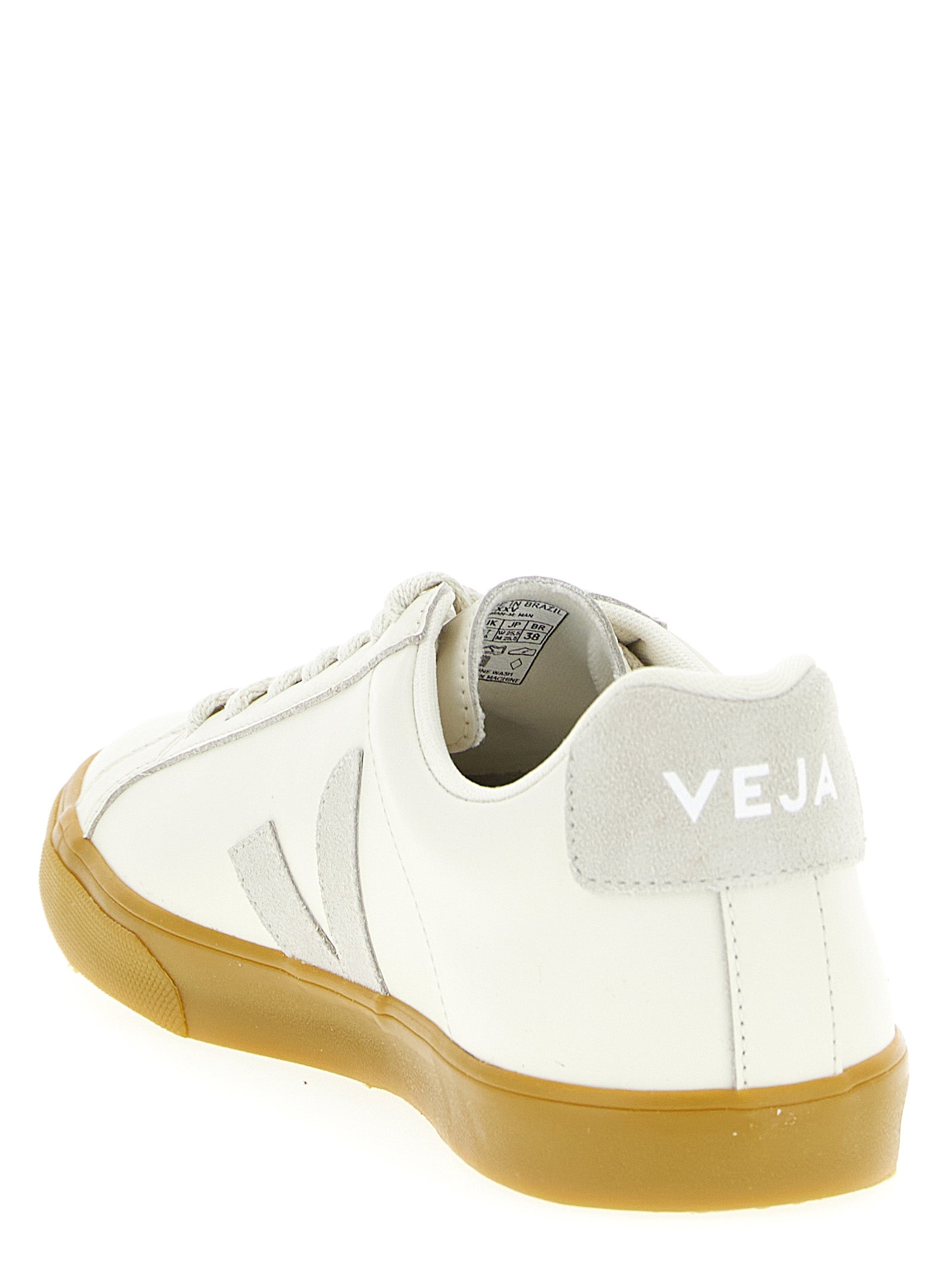 Beige Calfskin Low Top Sneakers