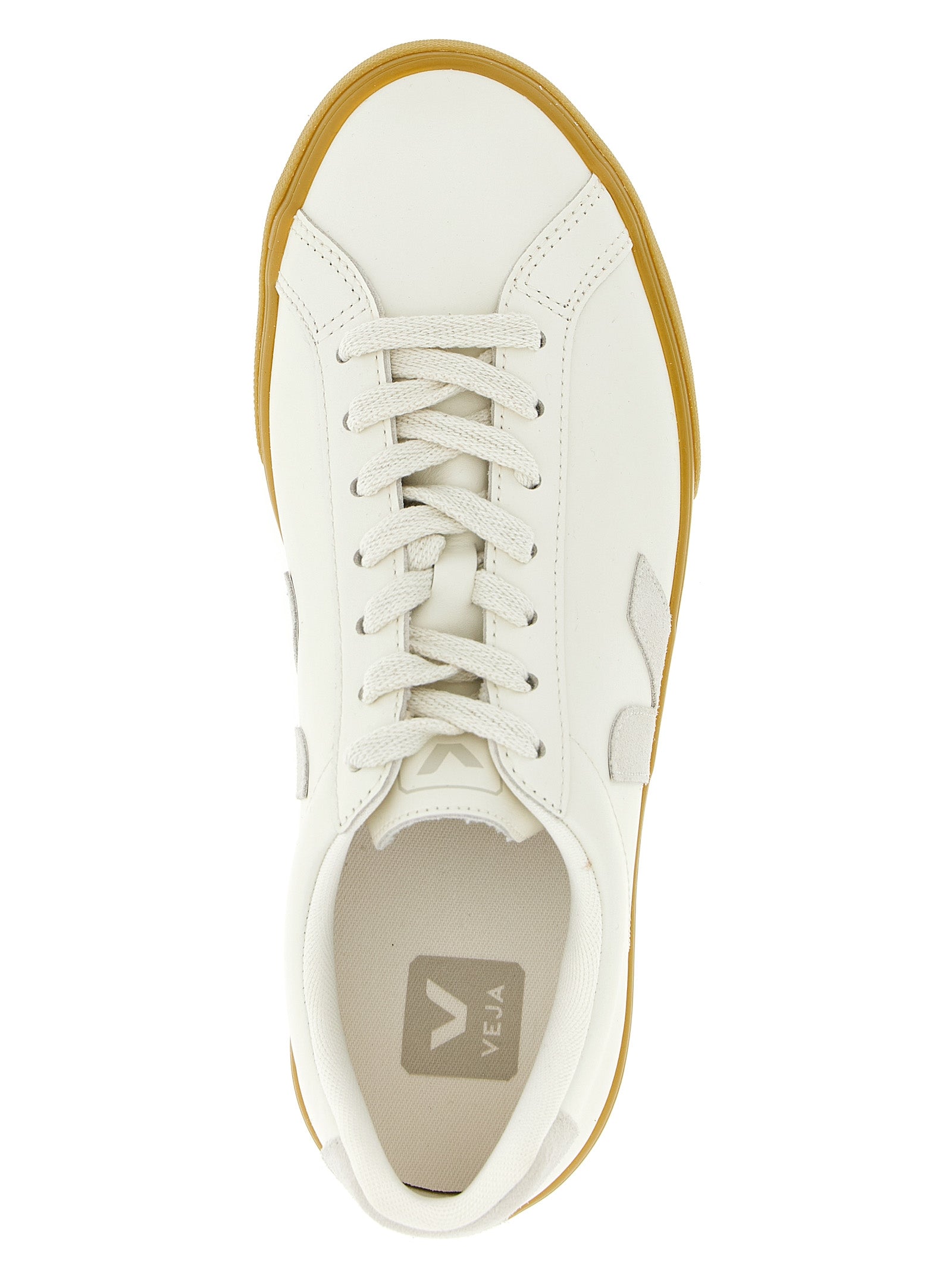 Beige Calfskin Low Top Sneakers