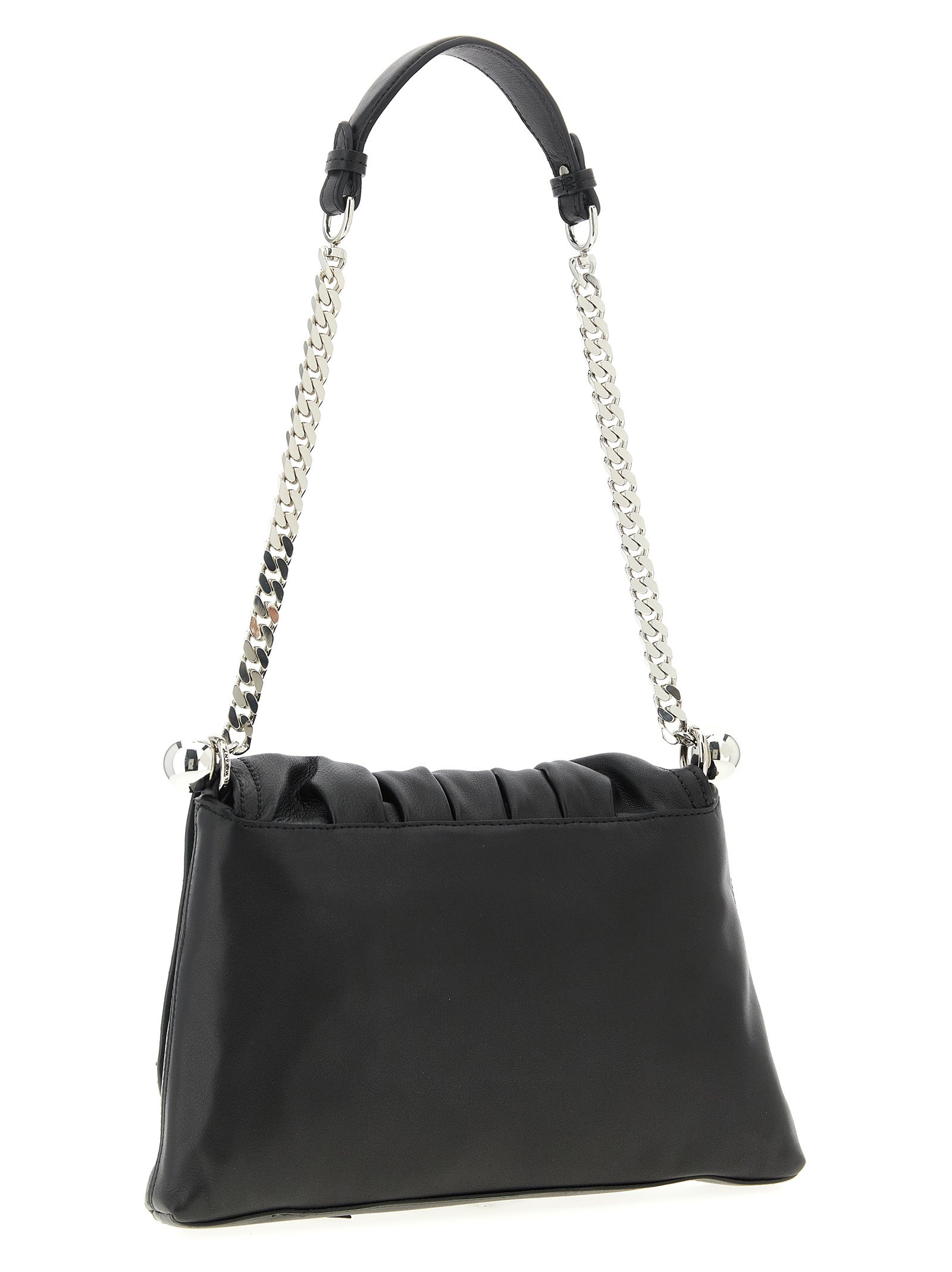 Black Calfskin Shoulder Bag
