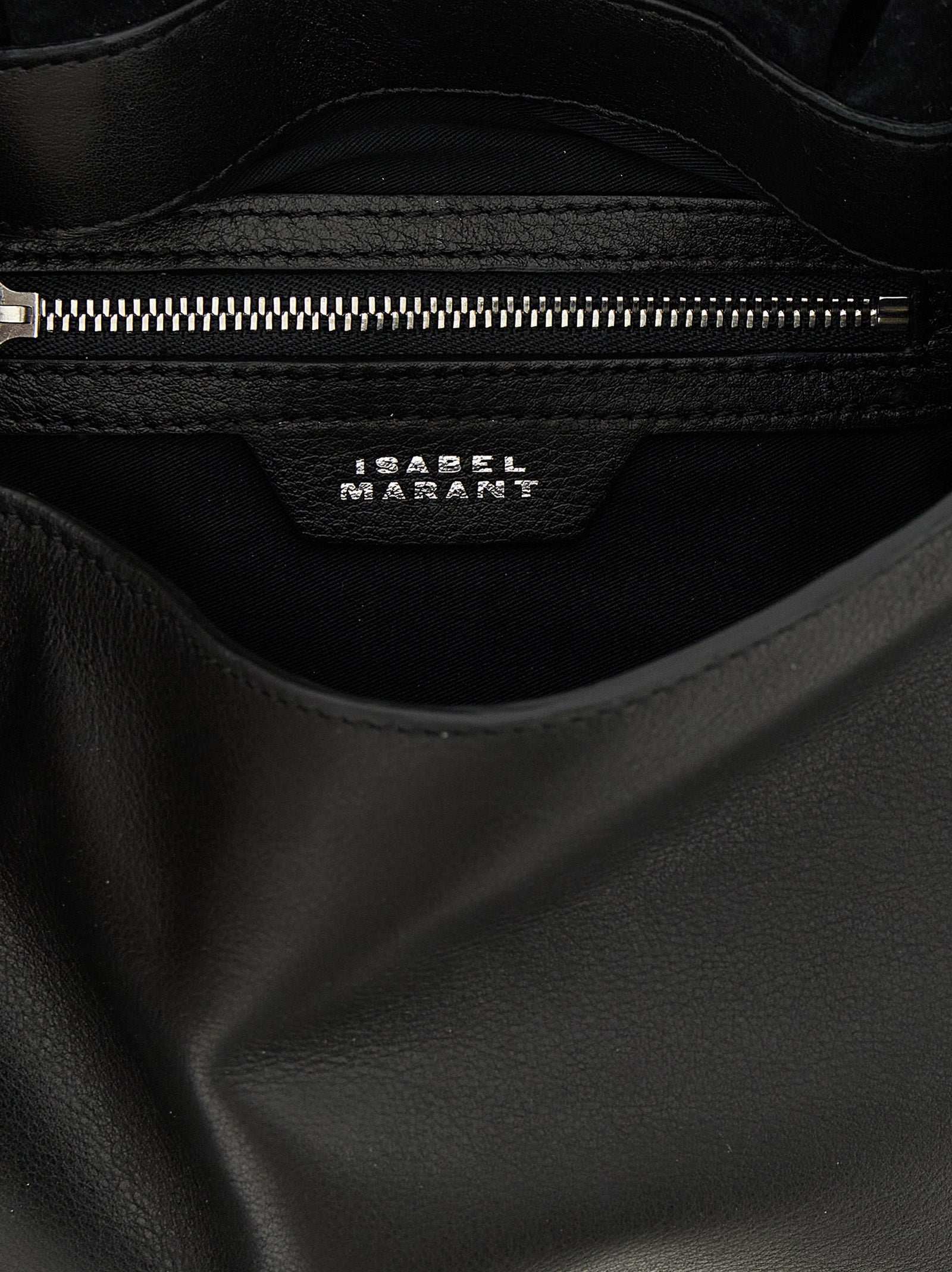 Black Calfskin Shoulder Bag