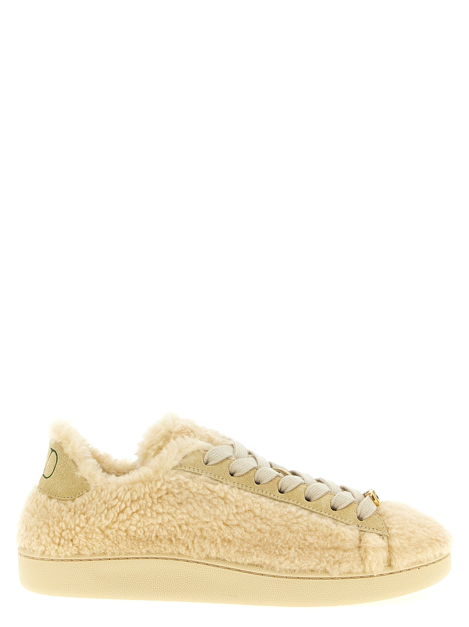 Beige Wool Sneakers