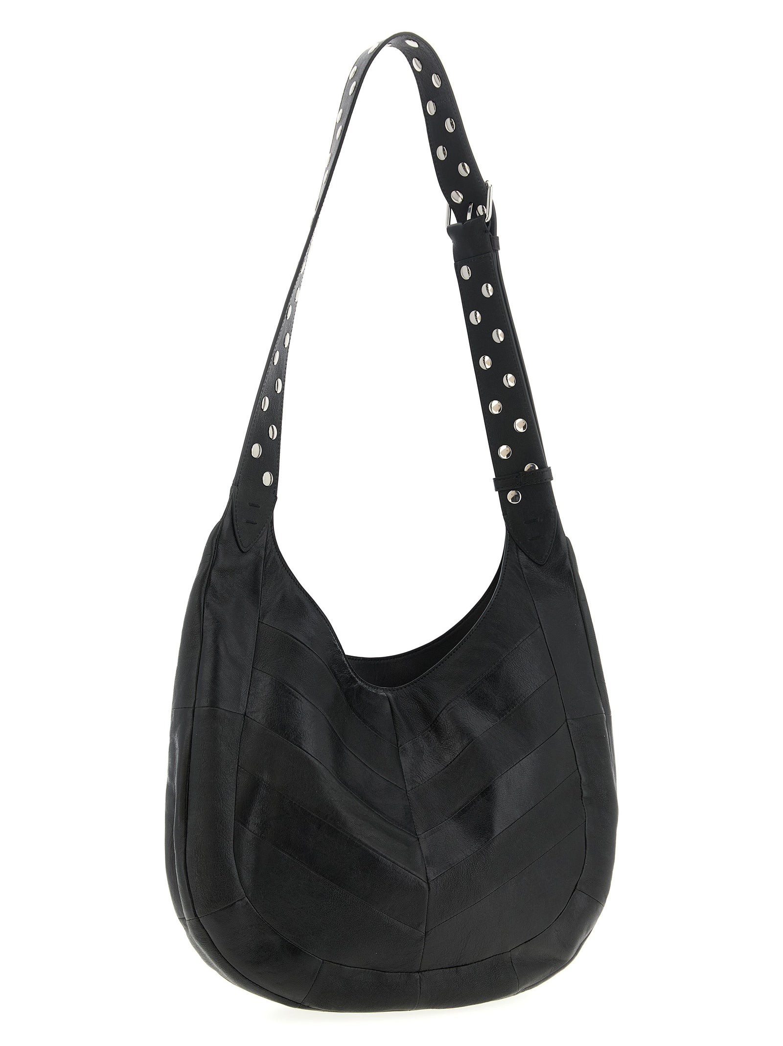Black Lamb Leather Shoulder Bag