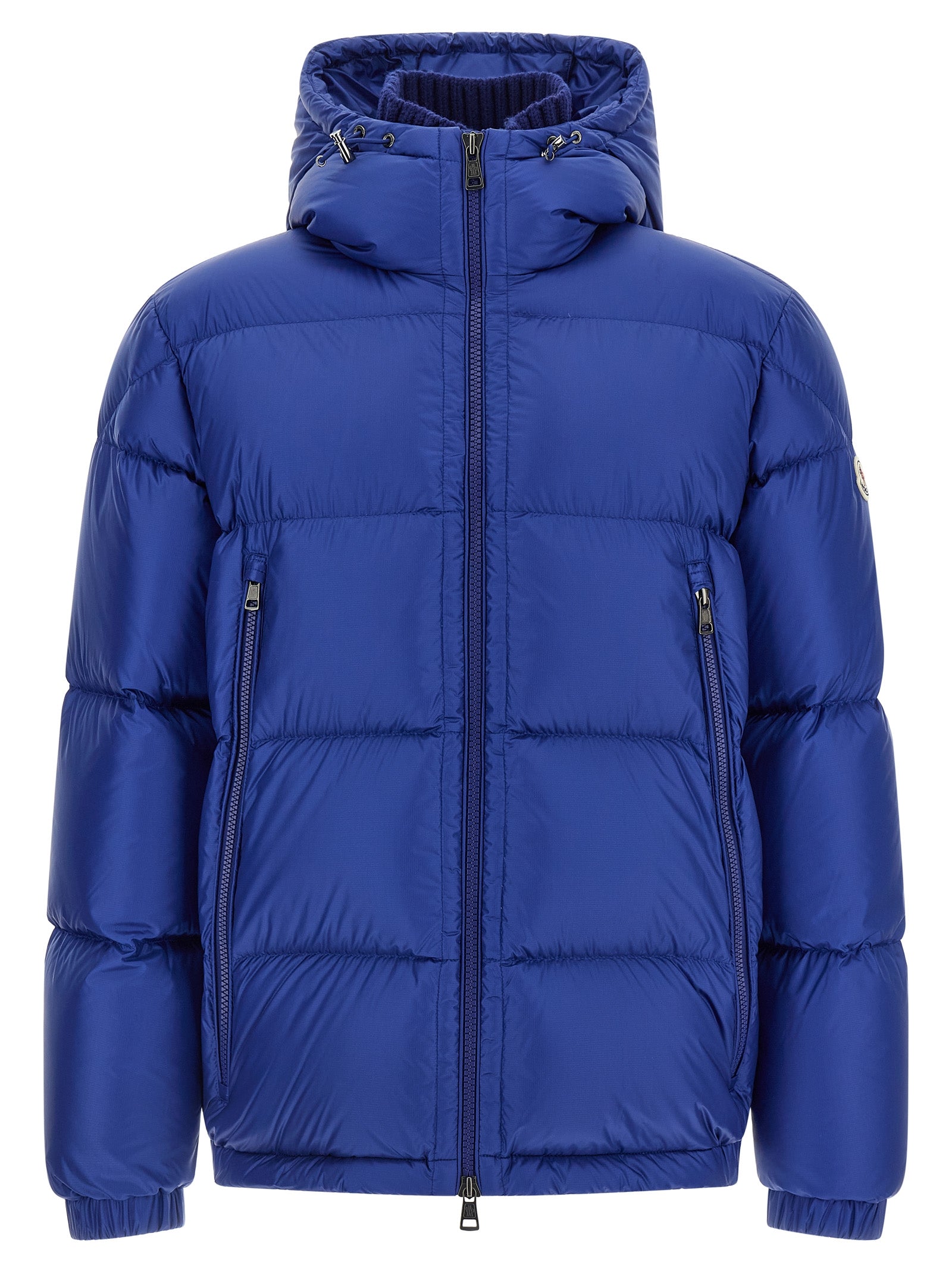 Blue Polyamide Full-Length Jacket
