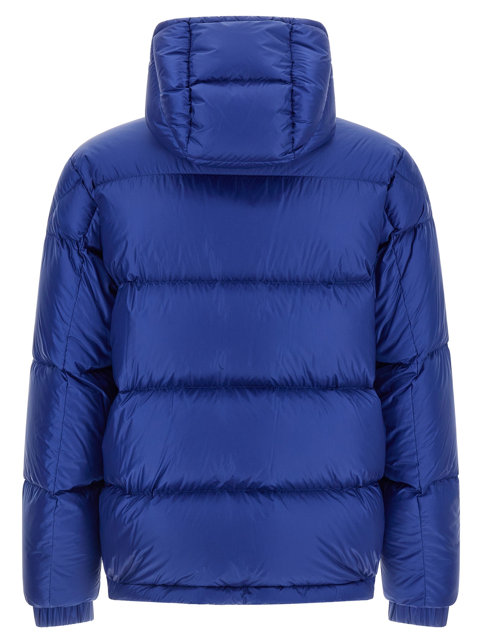 Blue Polyamide Full-Length Jacket
