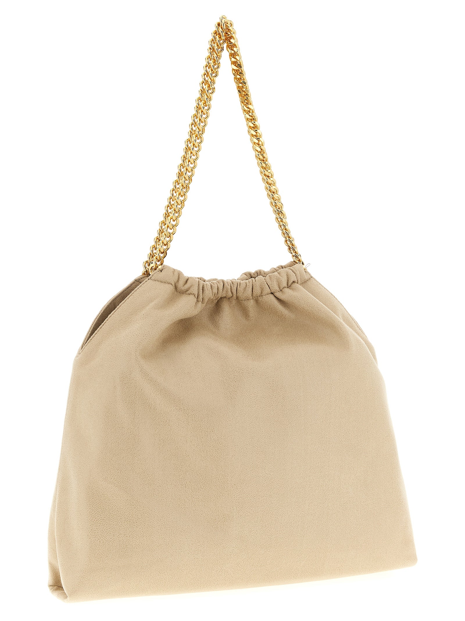 Beige Polyester Shoulder Bag