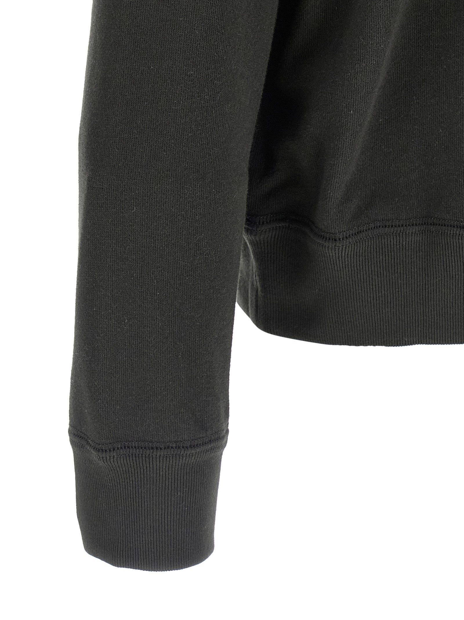 Black Cotton Sweatshirt