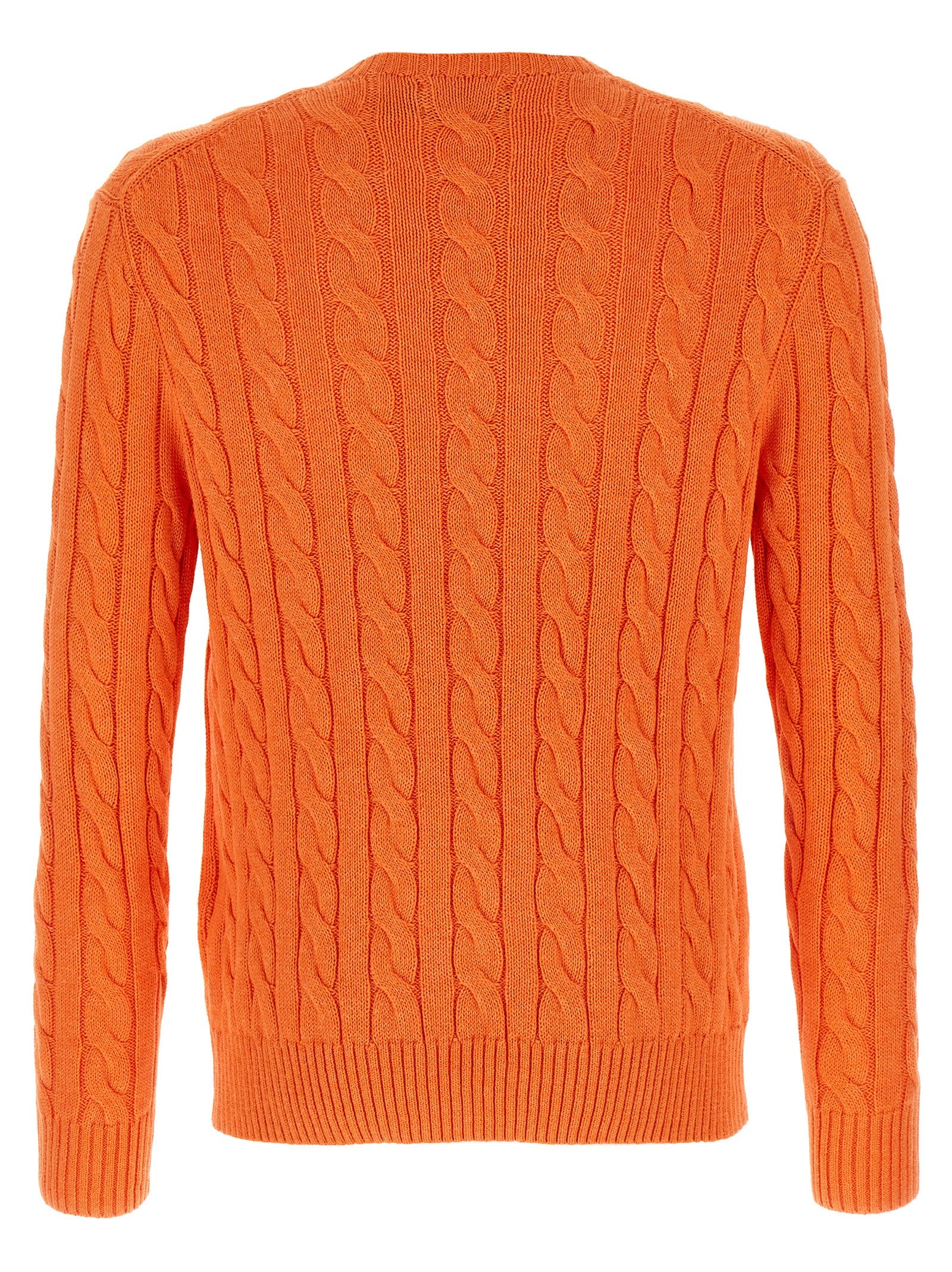 Orange Cotton Cardigan