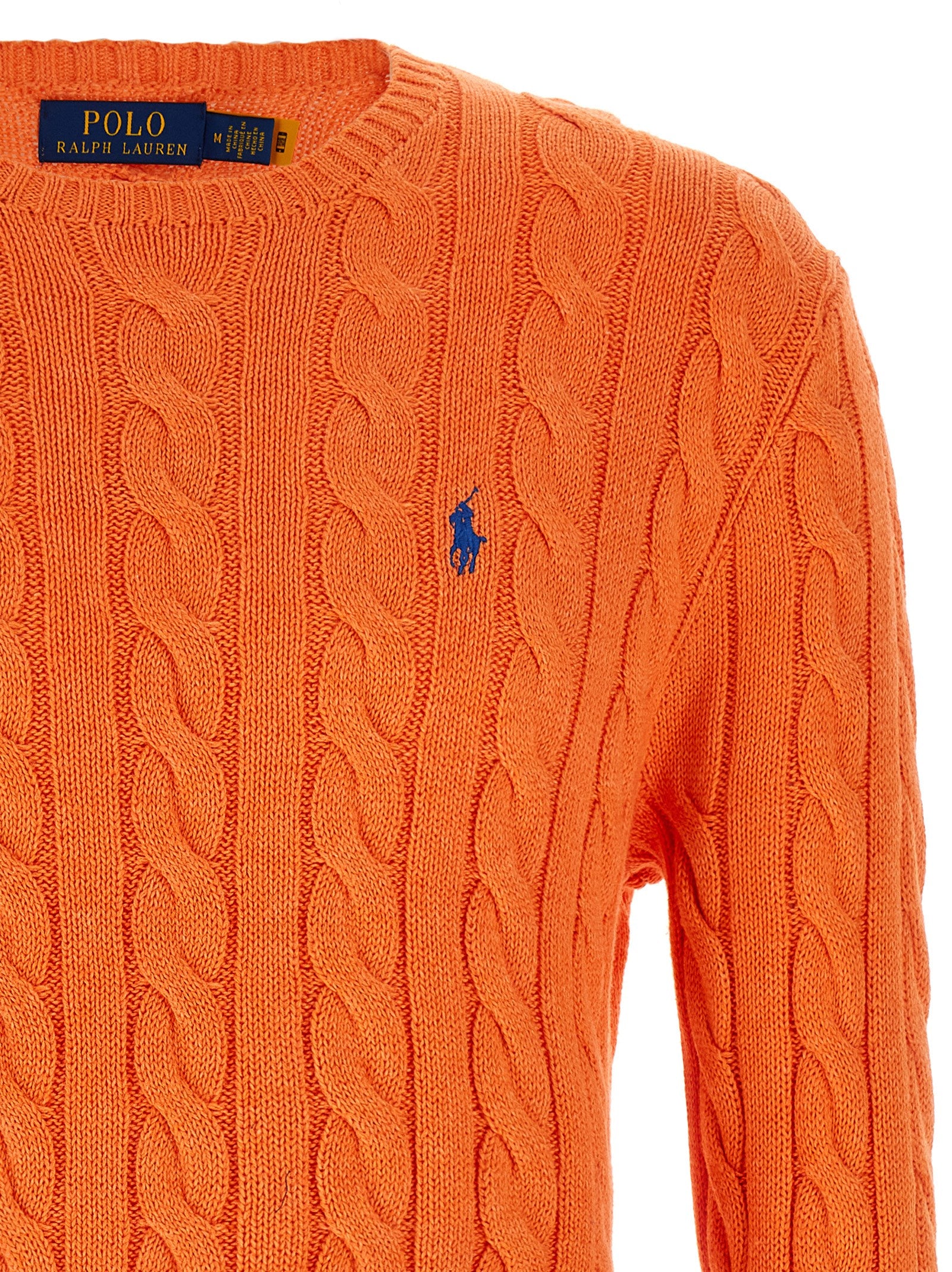 Orange Cotton Cardigan