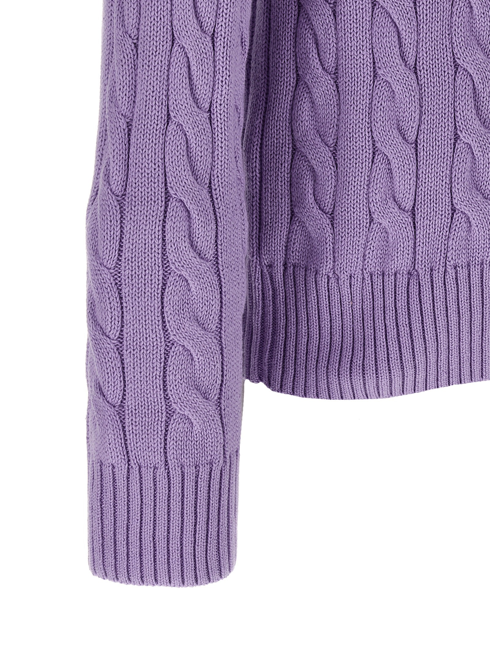 Purple Cotton Cardigan