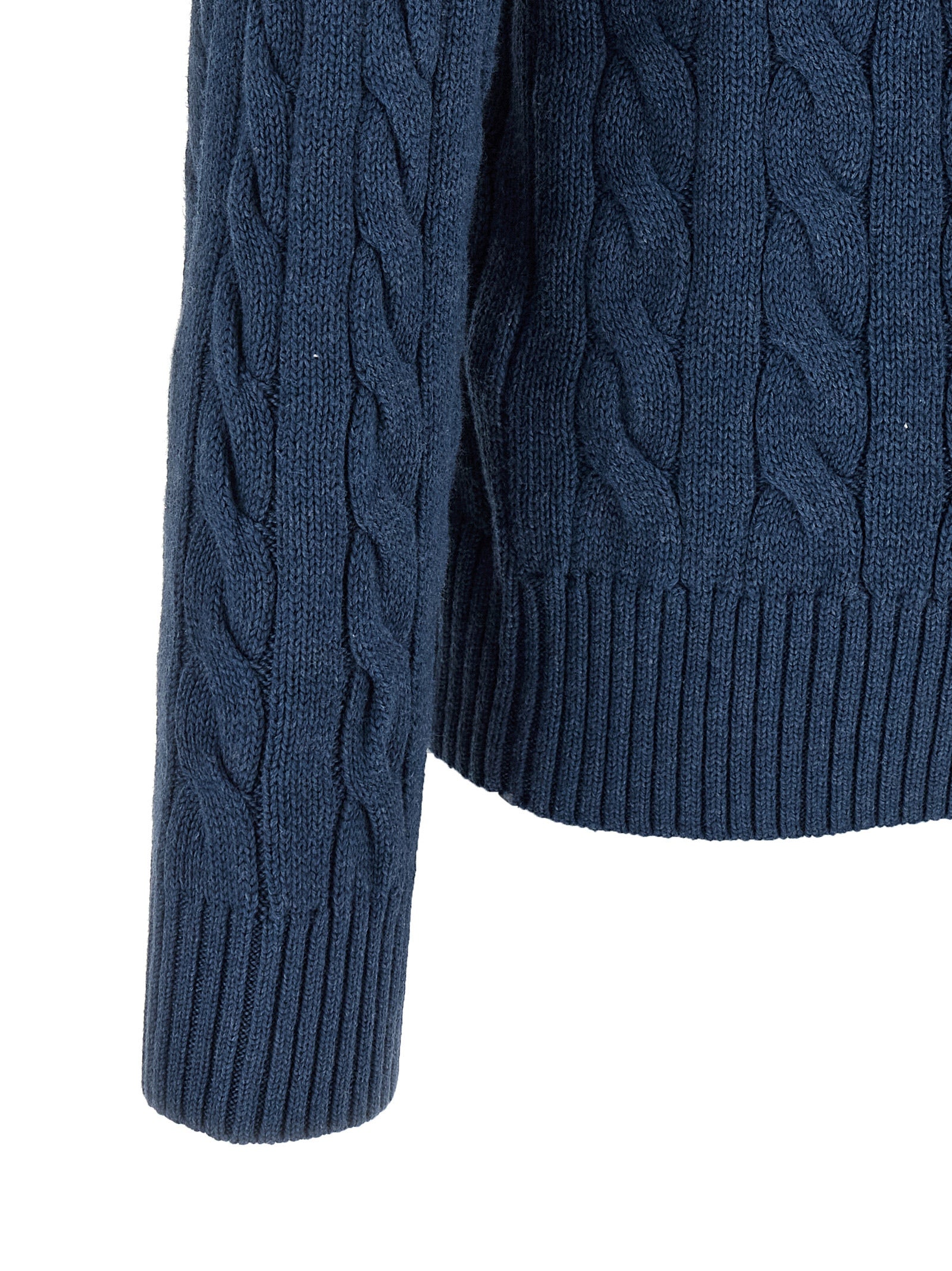 Blue Cotton Cardigan