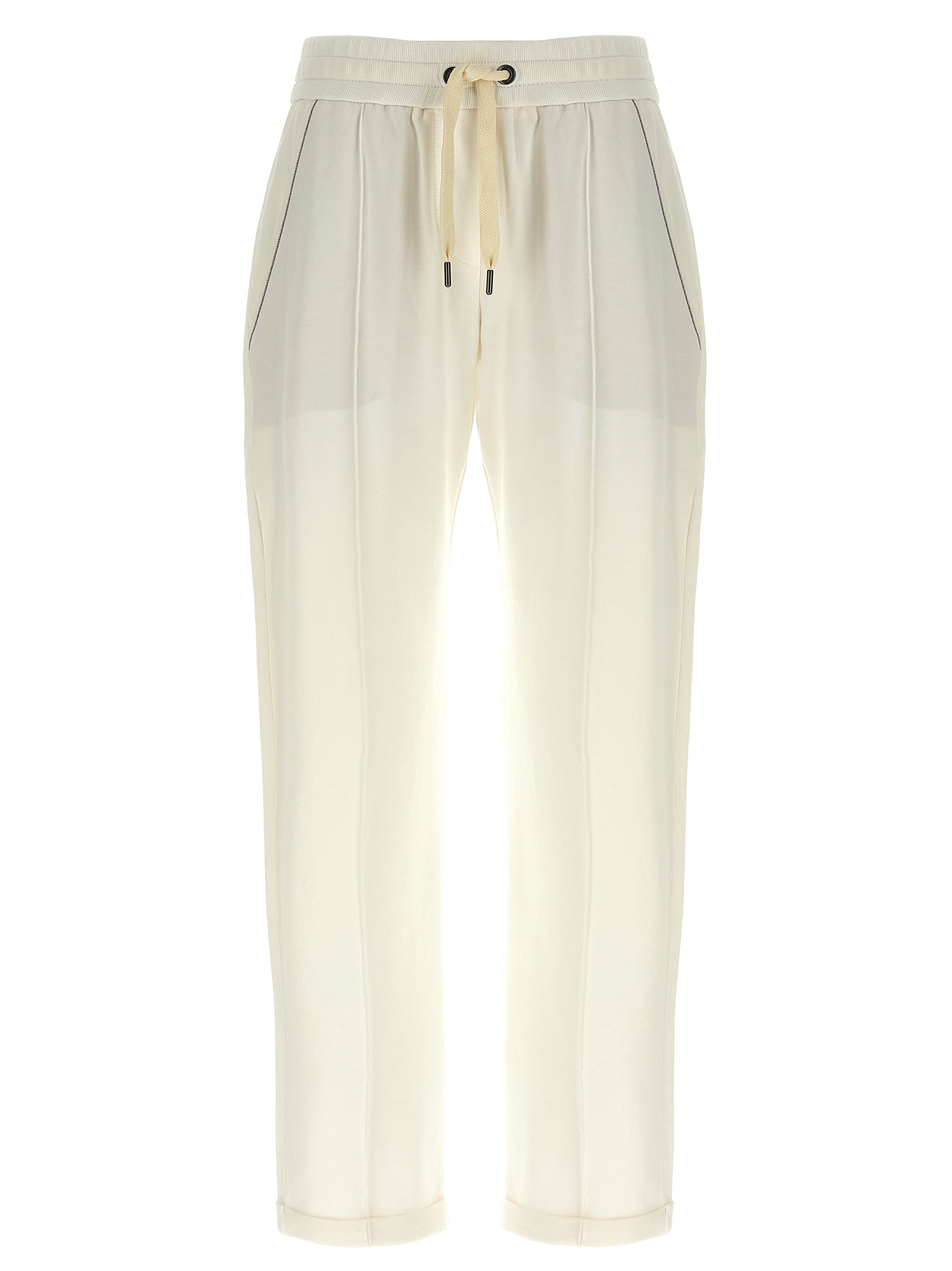 White Cotton Joggers (Workout Pants)