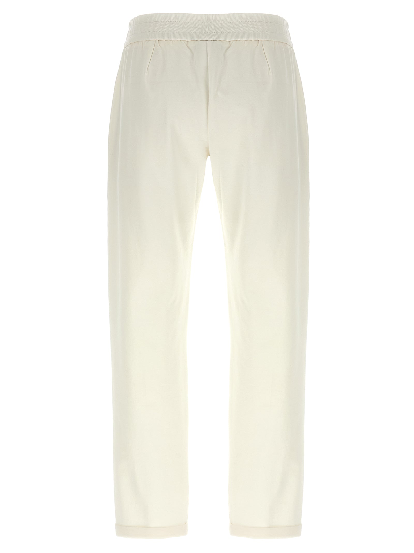White Cotton Joggers (Workout Pants)