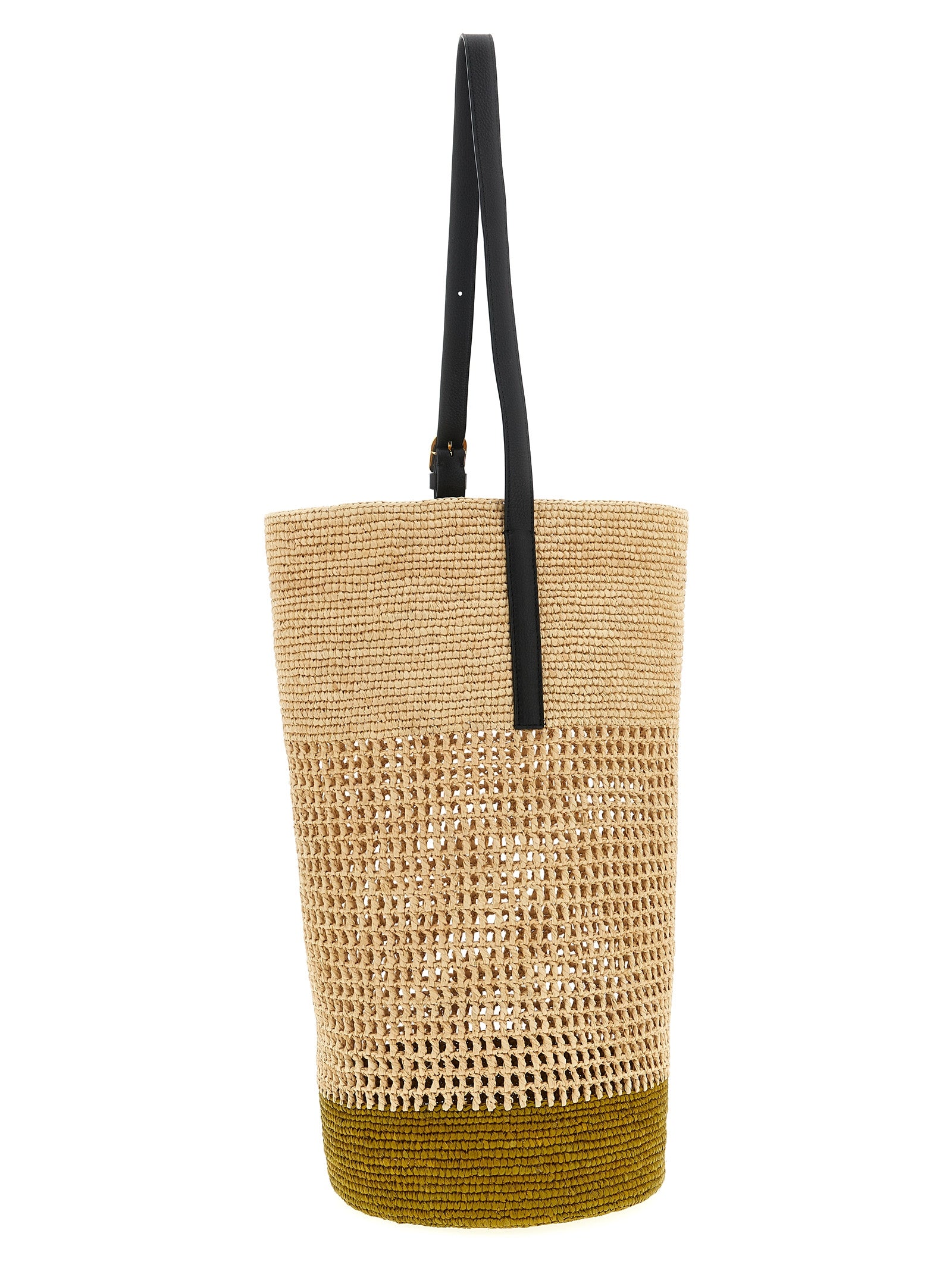 Beige Sisal Shoulder Bag