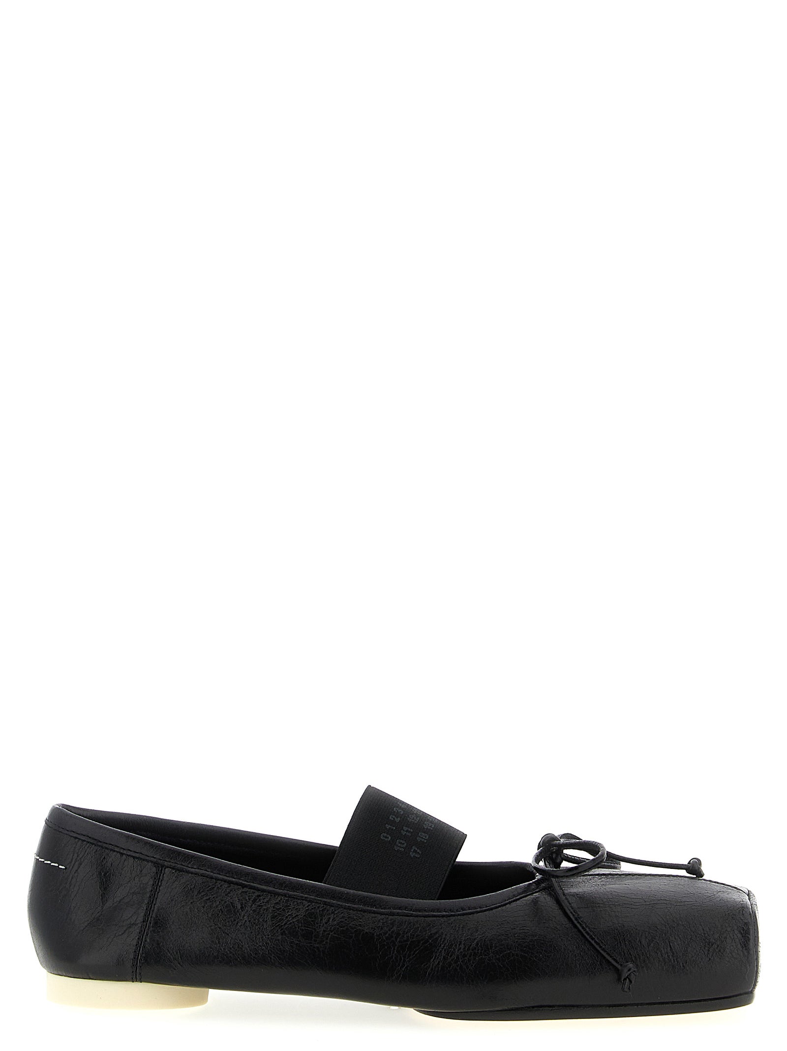 Black Calfskin Ballet Flats