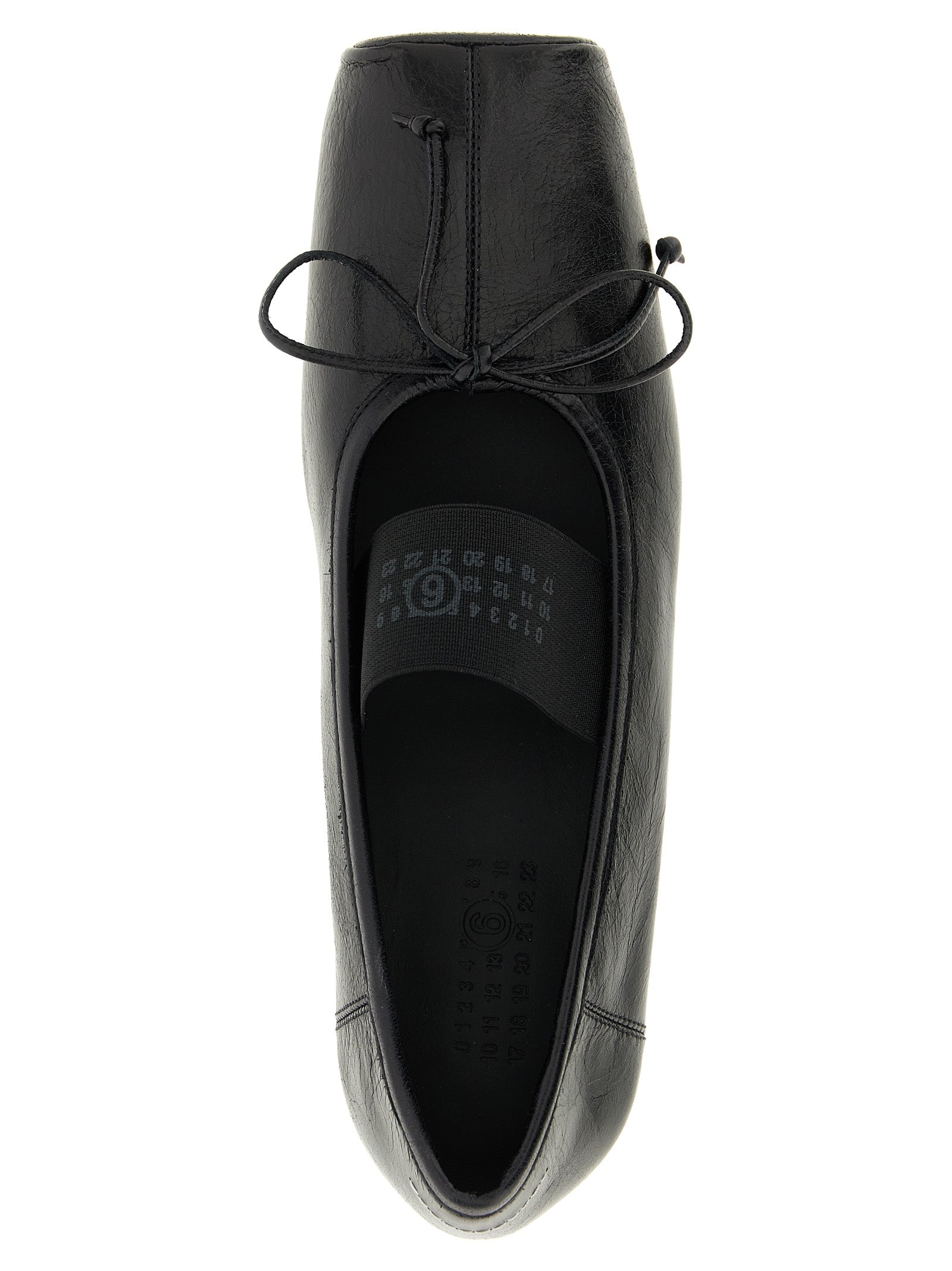 Black Calfskin Ballet Flats