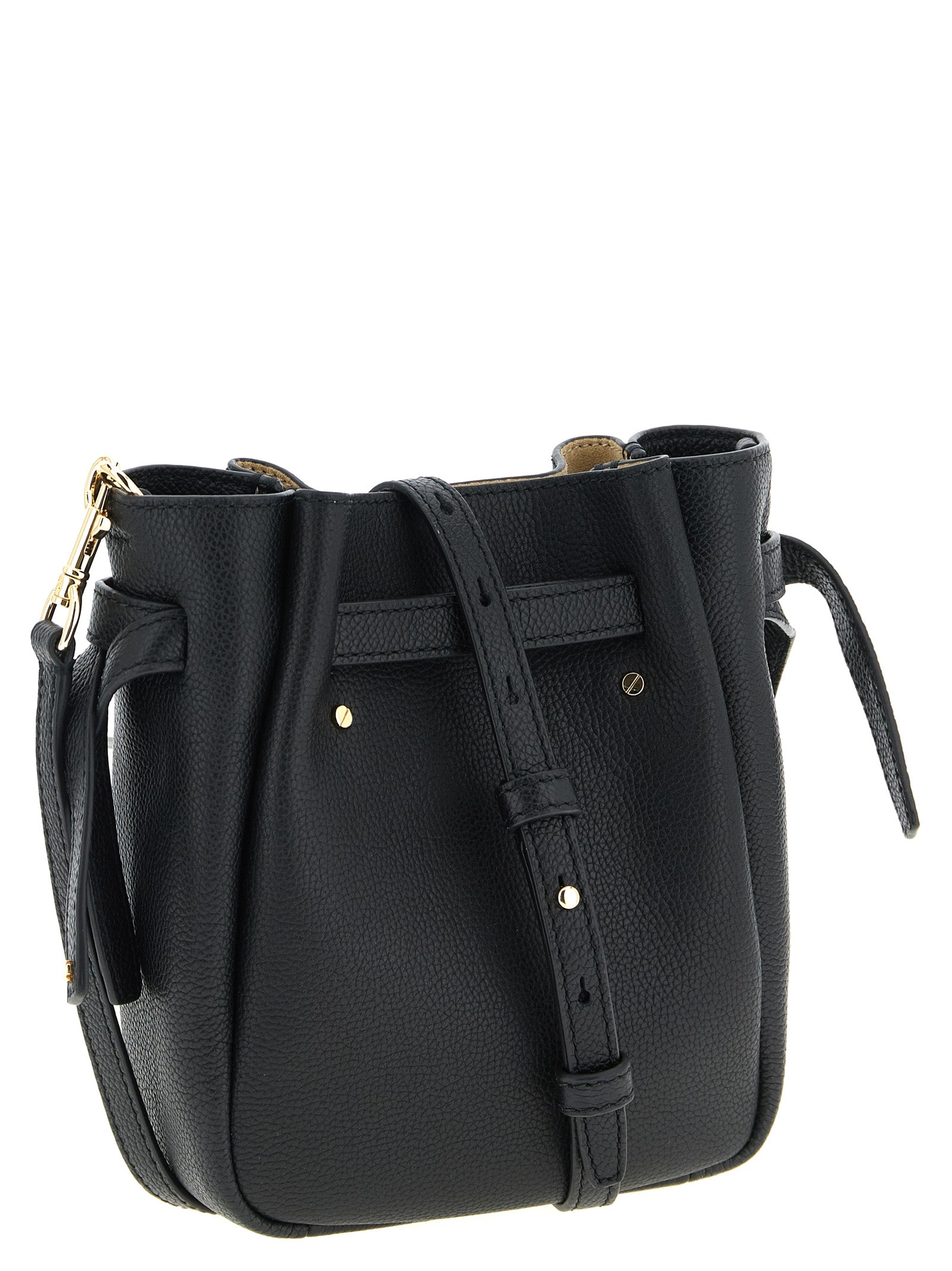Black Cowhide Crossbody Bag