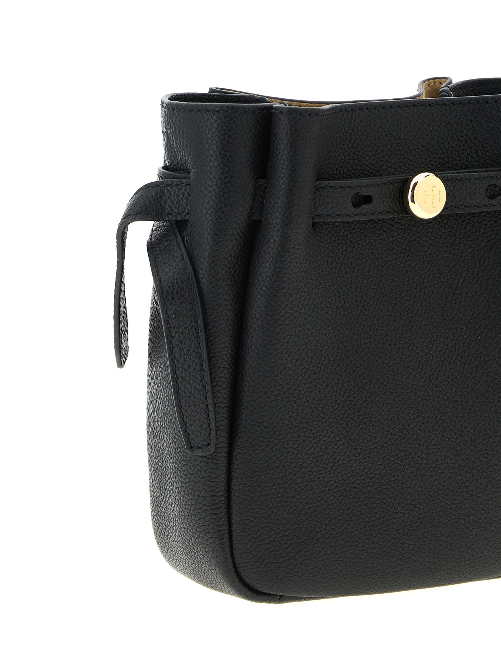 Black Cowhide Crossbody Bag