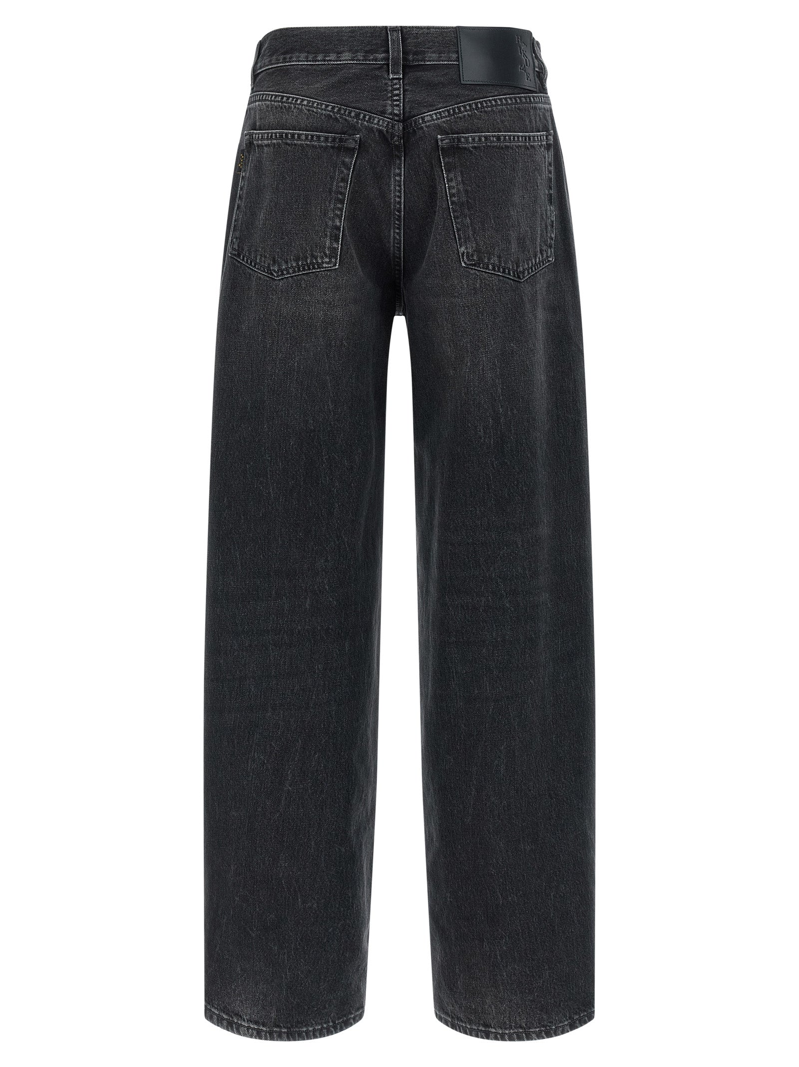 Black Cotton High-Waisted Jean