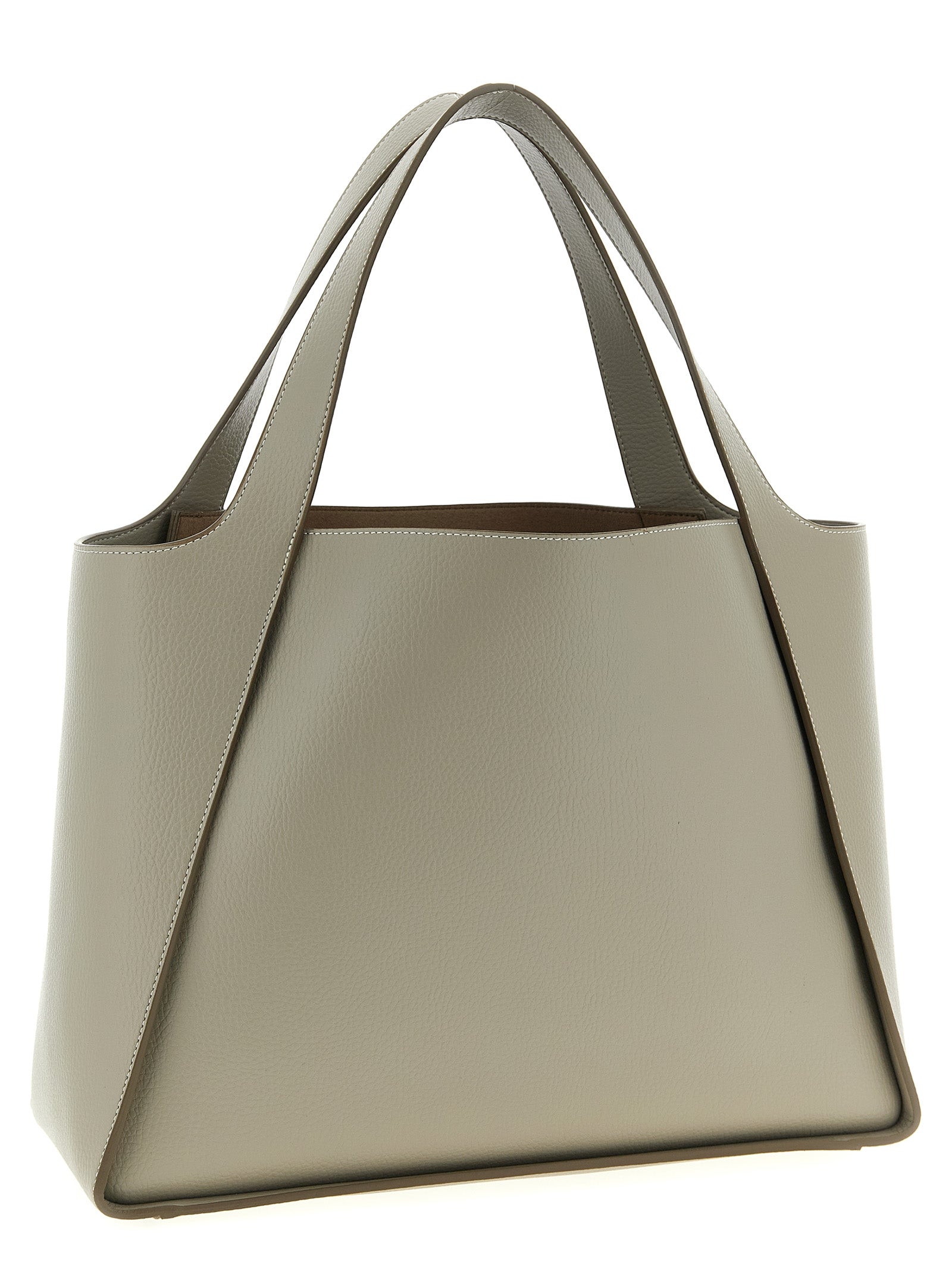 Beige Polyamide Tote Bag
