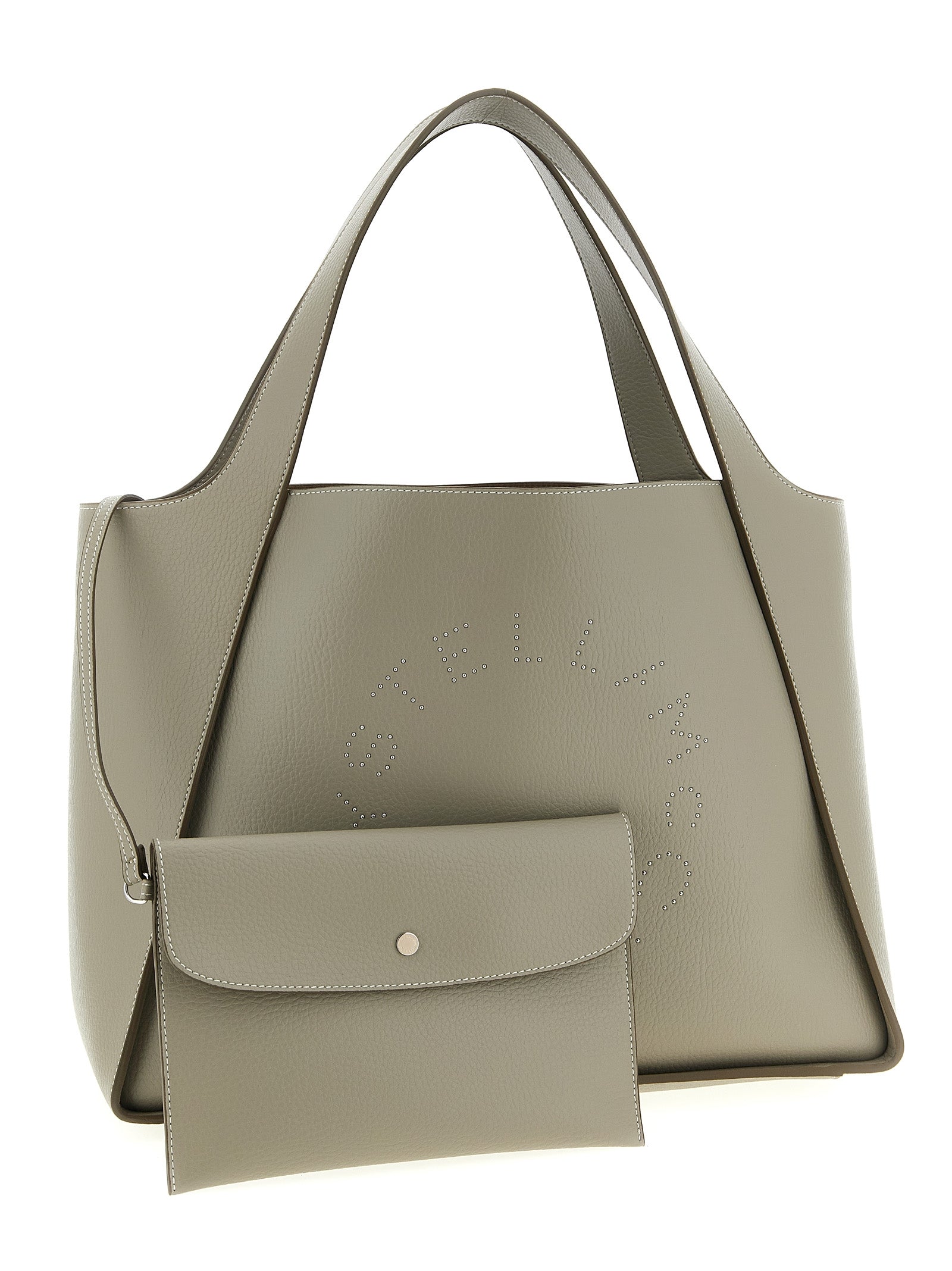 Beige Polyamide Tote Bag