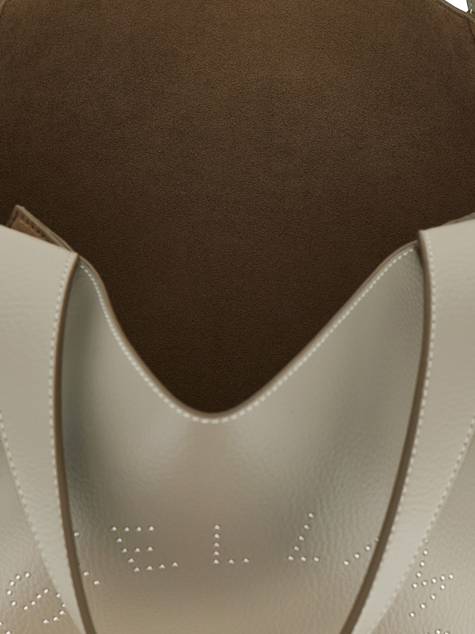 Beige Polyamide Tote Bag