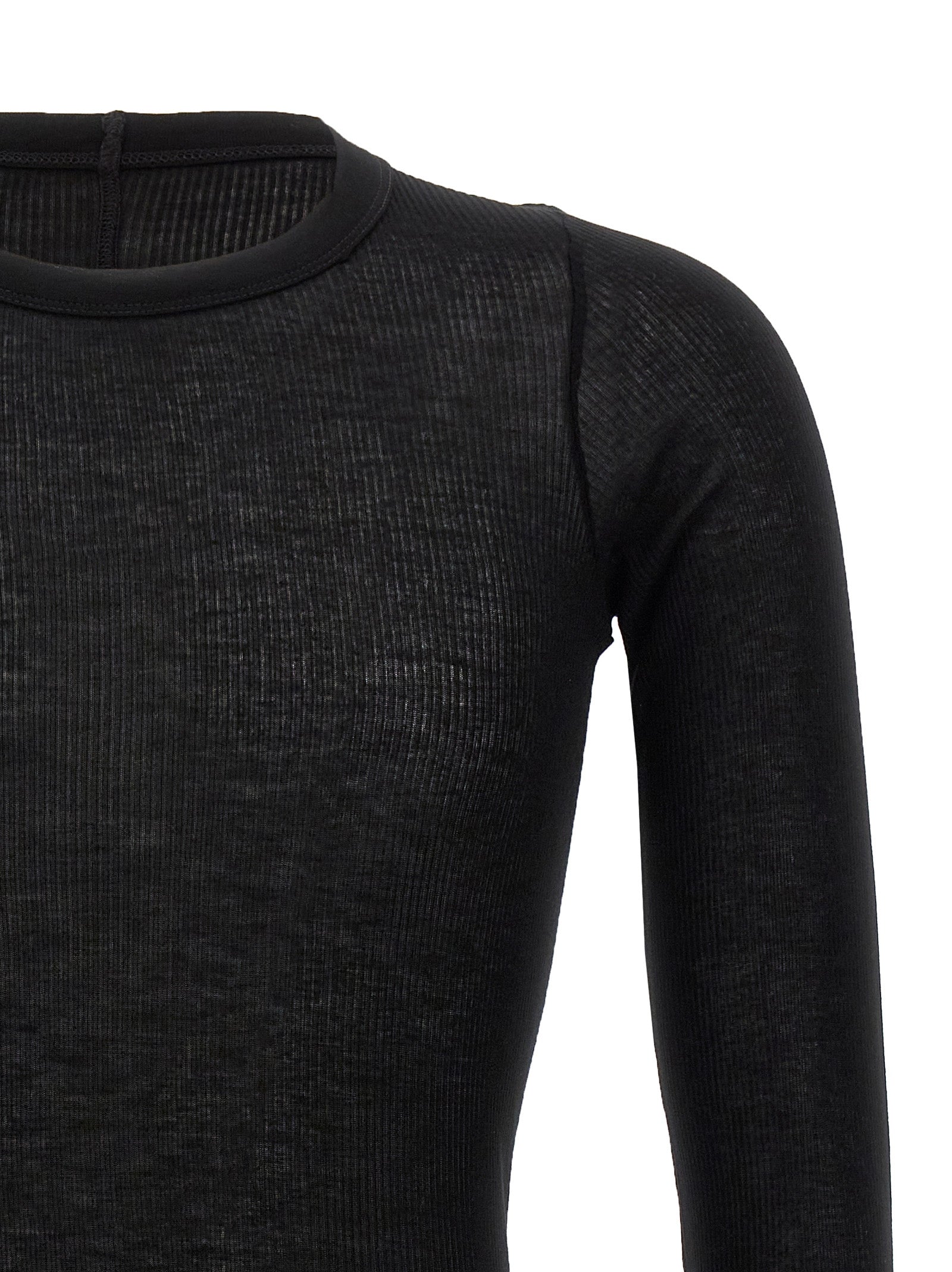 Black Viscose T-Shirt