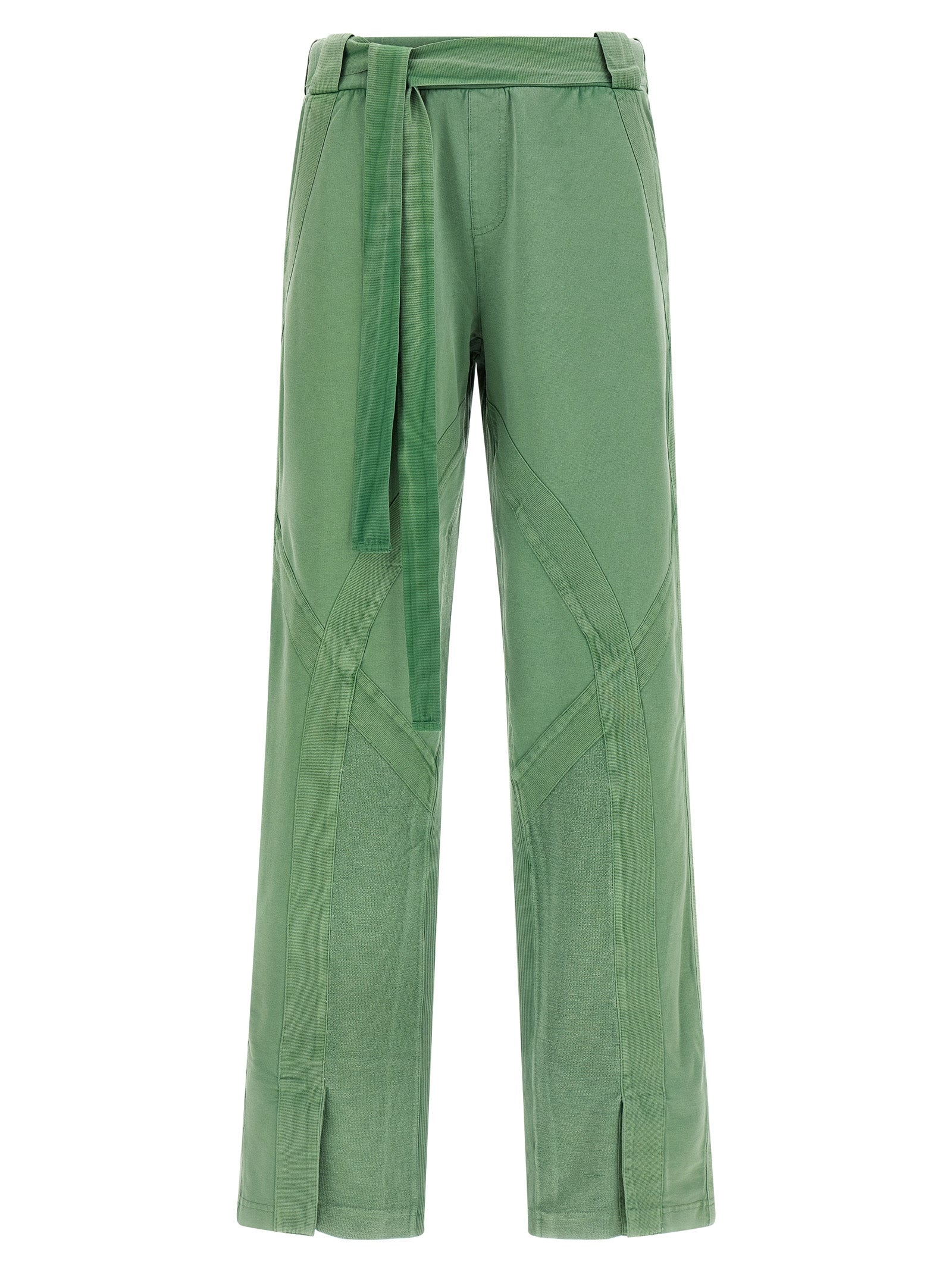 Bicolor Cotton Casual Pants