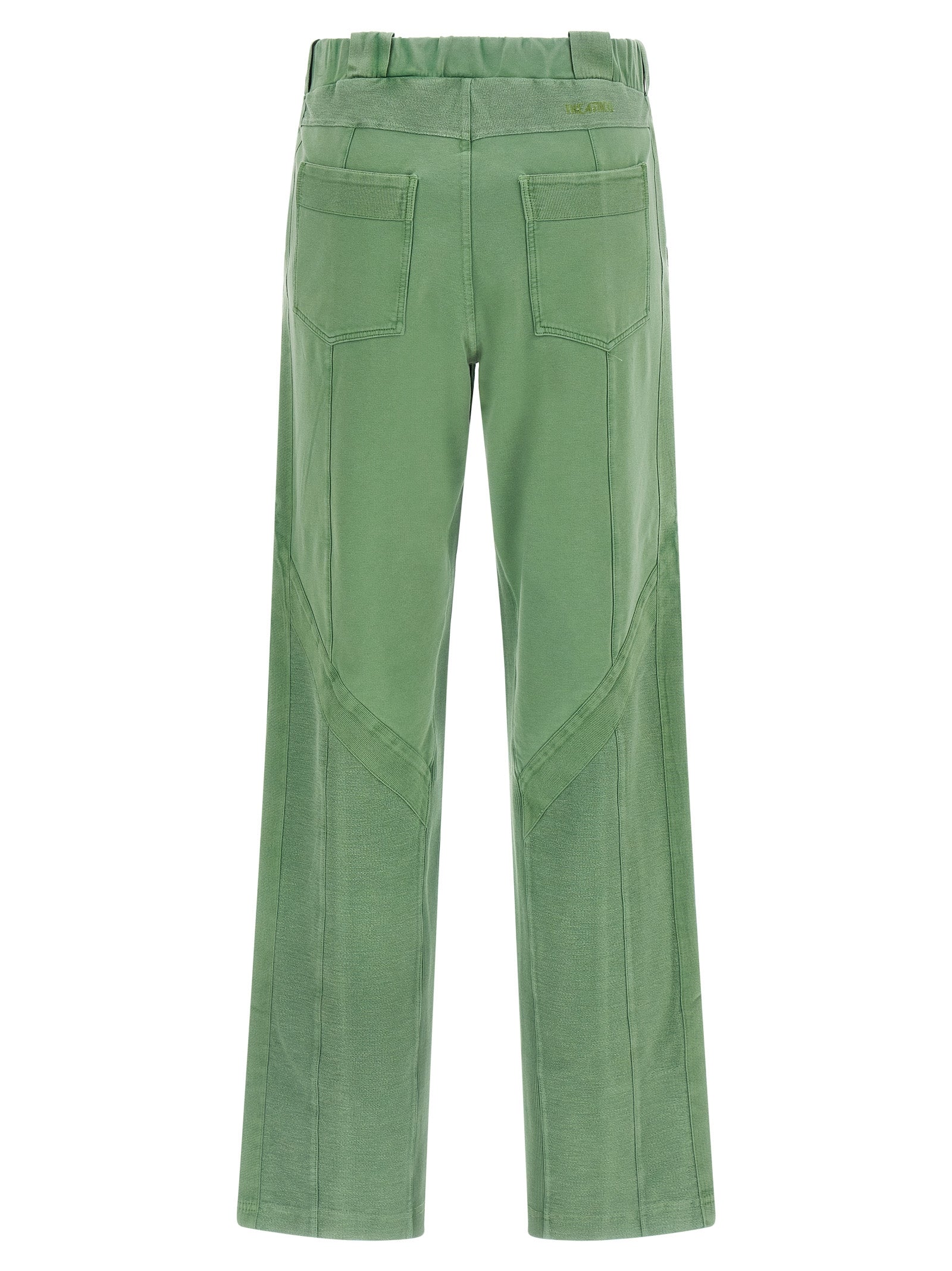 Bicolor Cotton Casual Pants