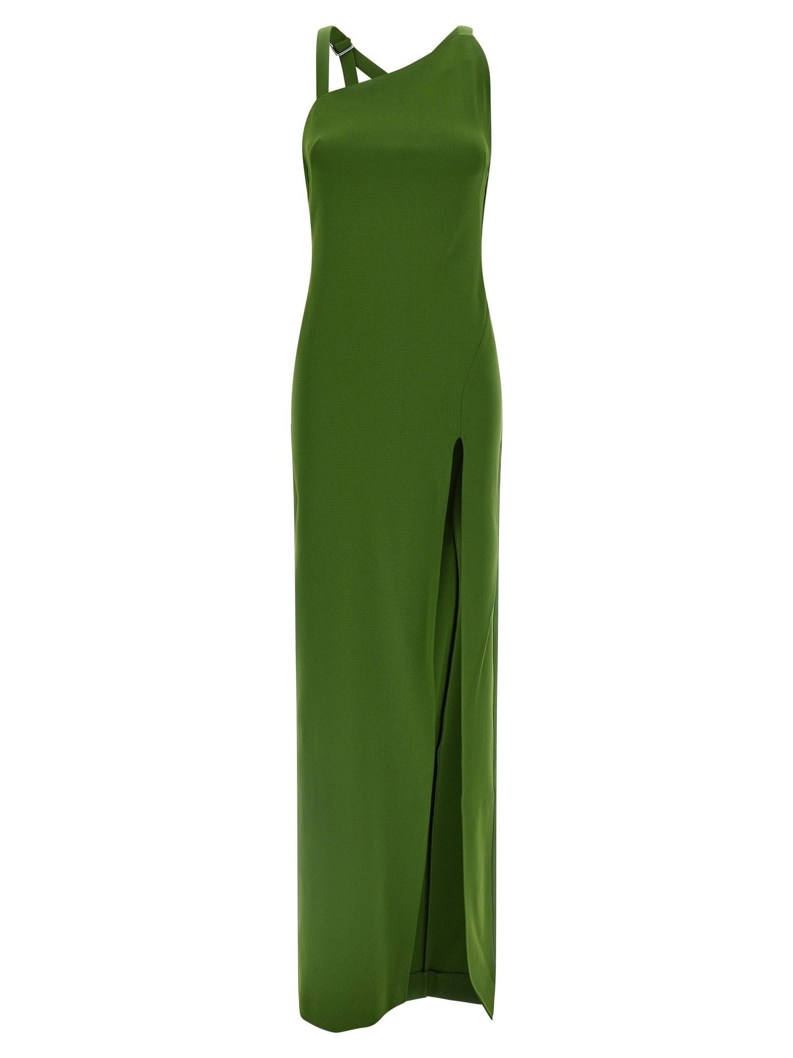 Bicolor Viscose Long Dress