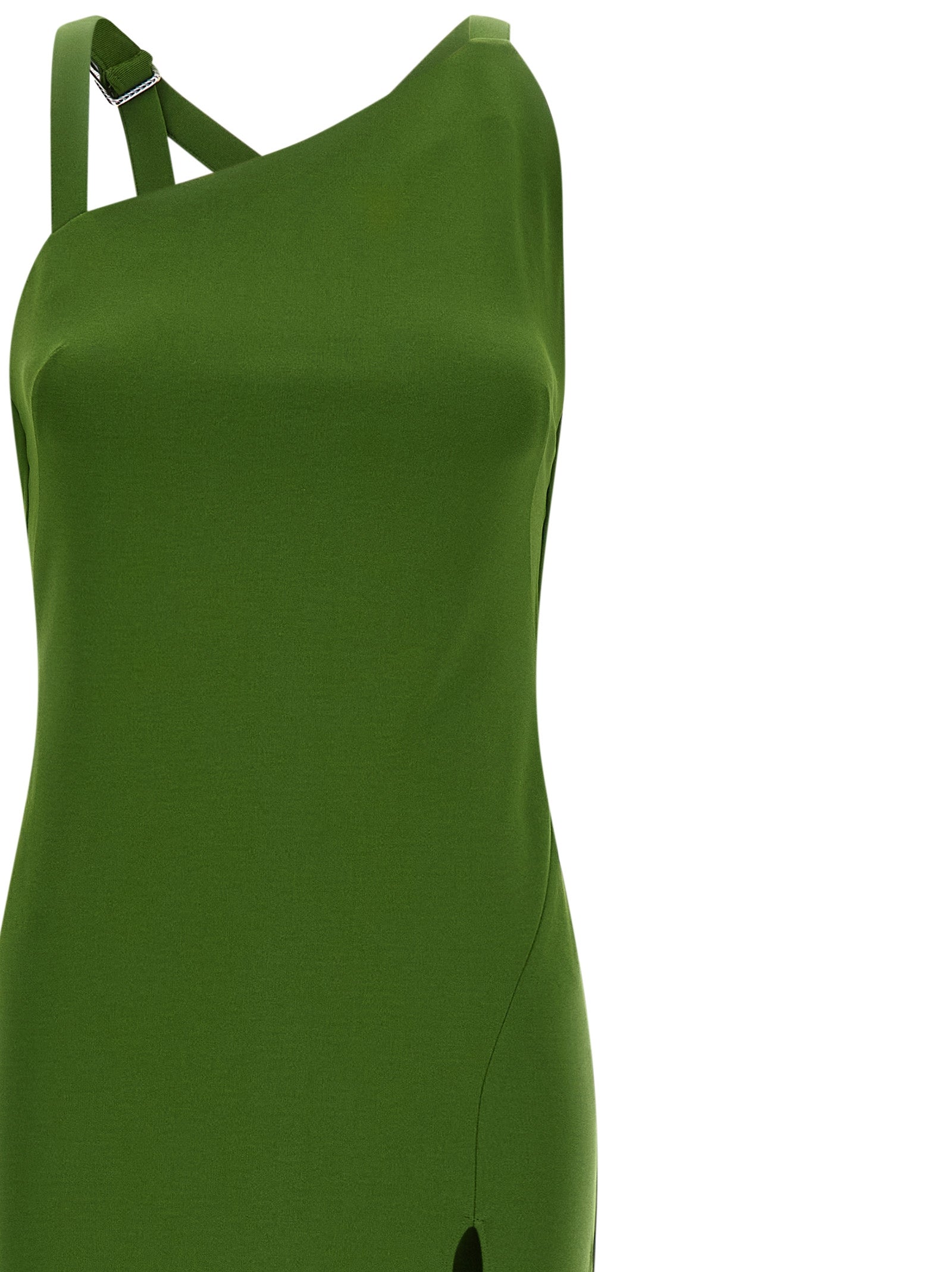 Bicolor Viscose Long Dress
