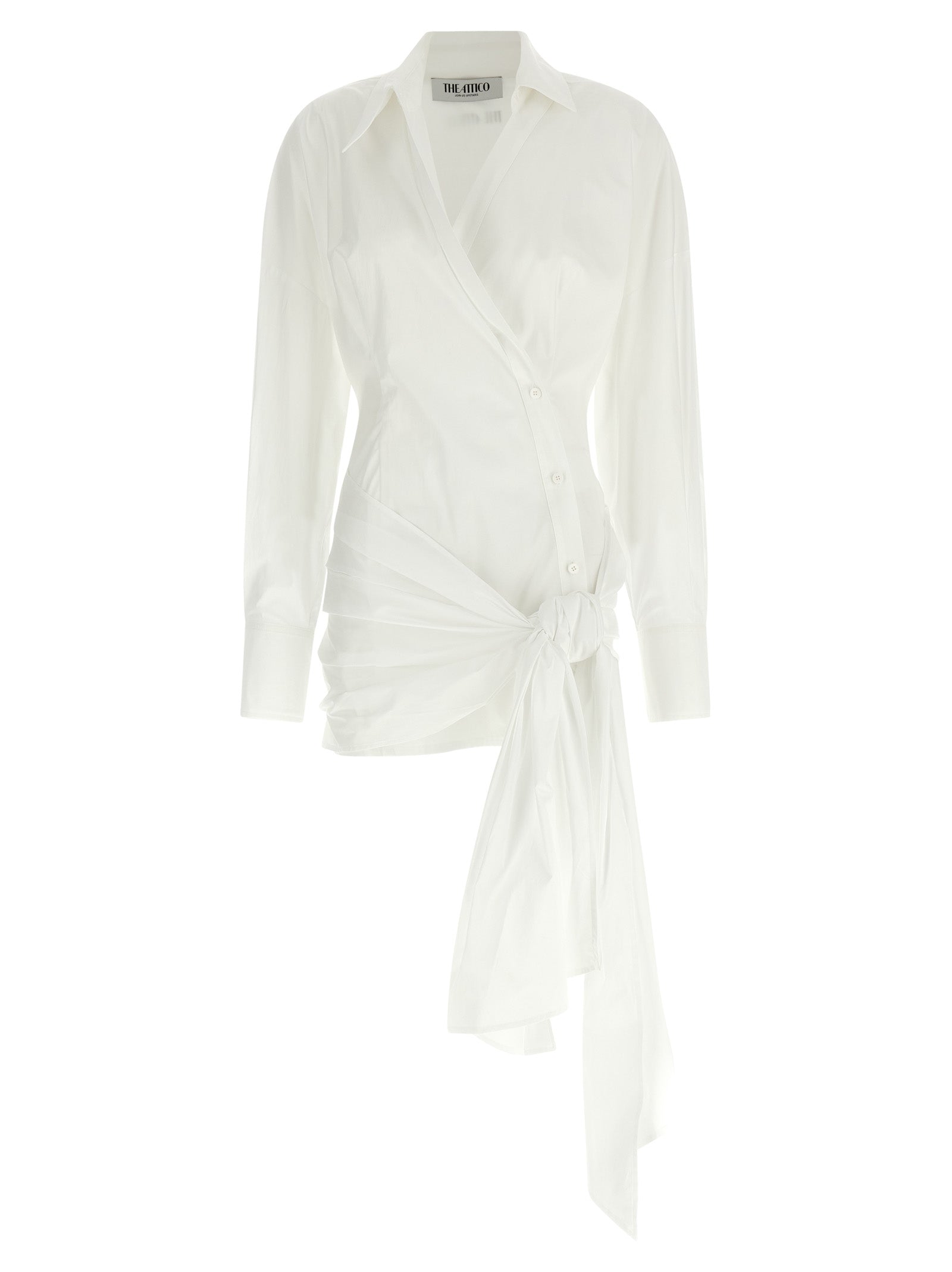White Cotton Short Dress