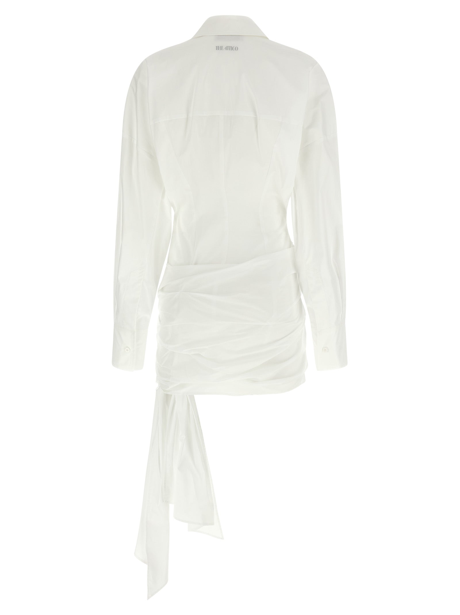 White Cotton Short Dress