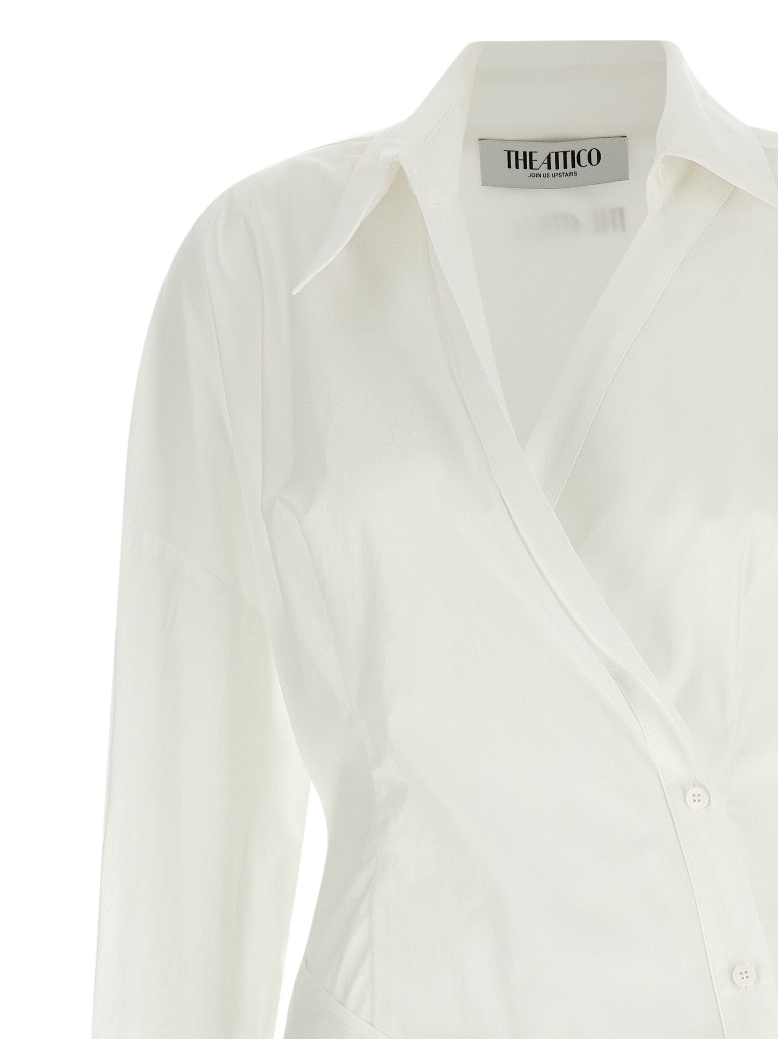 White Cotton Short Dress