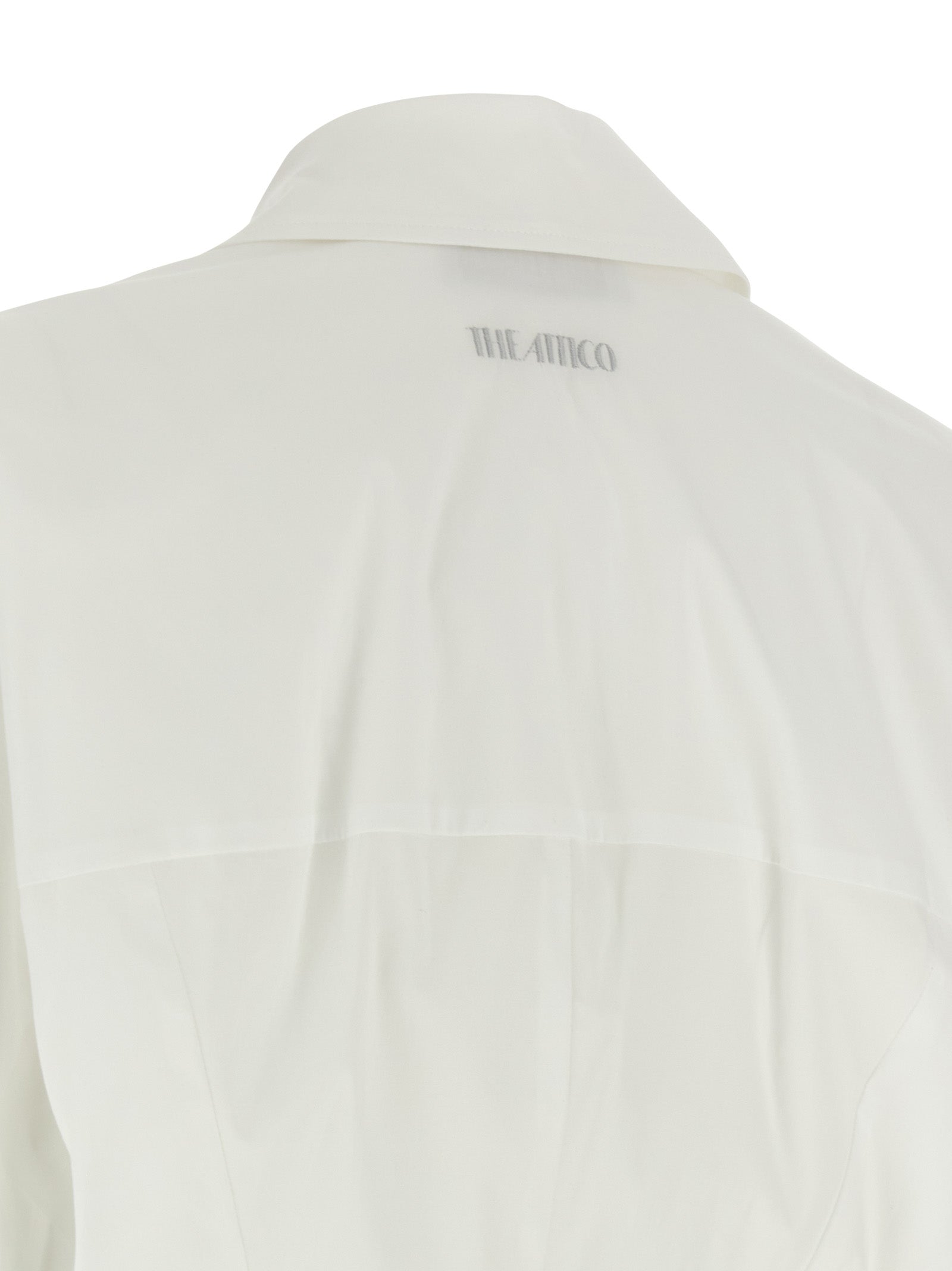 White Cotton Short Dress