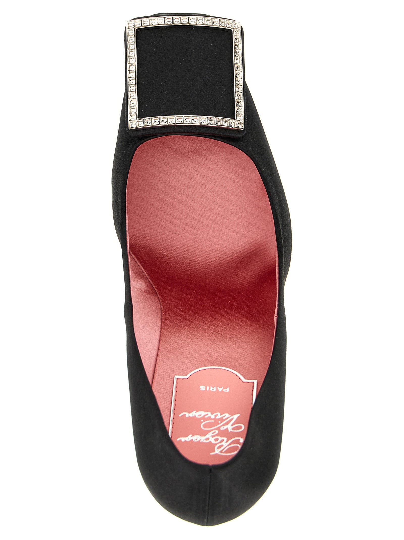 Black Viscose High Heel Pumps