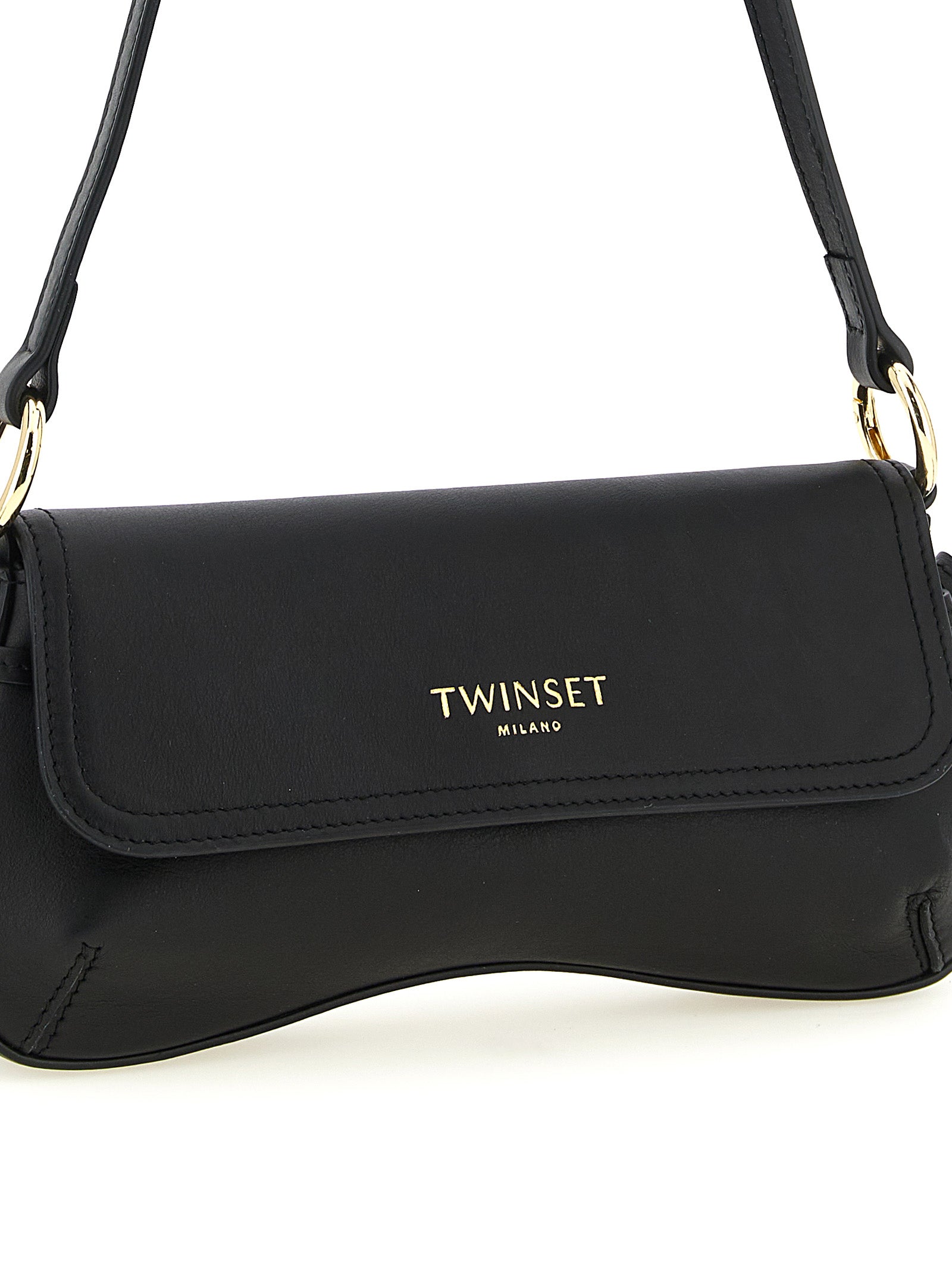 Black Leather Shoulder Bag