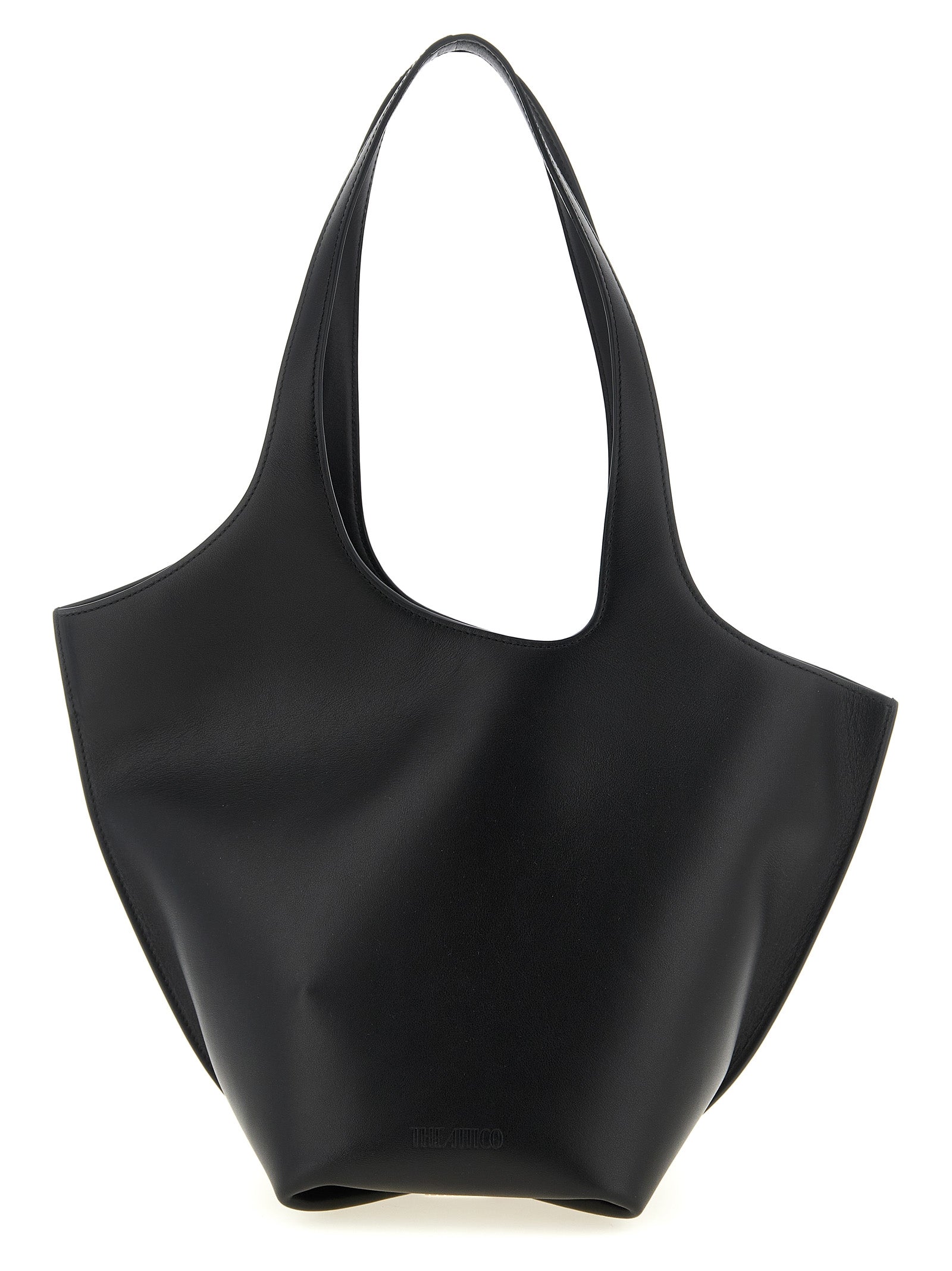 Black Calfskin Shoulder Bag
