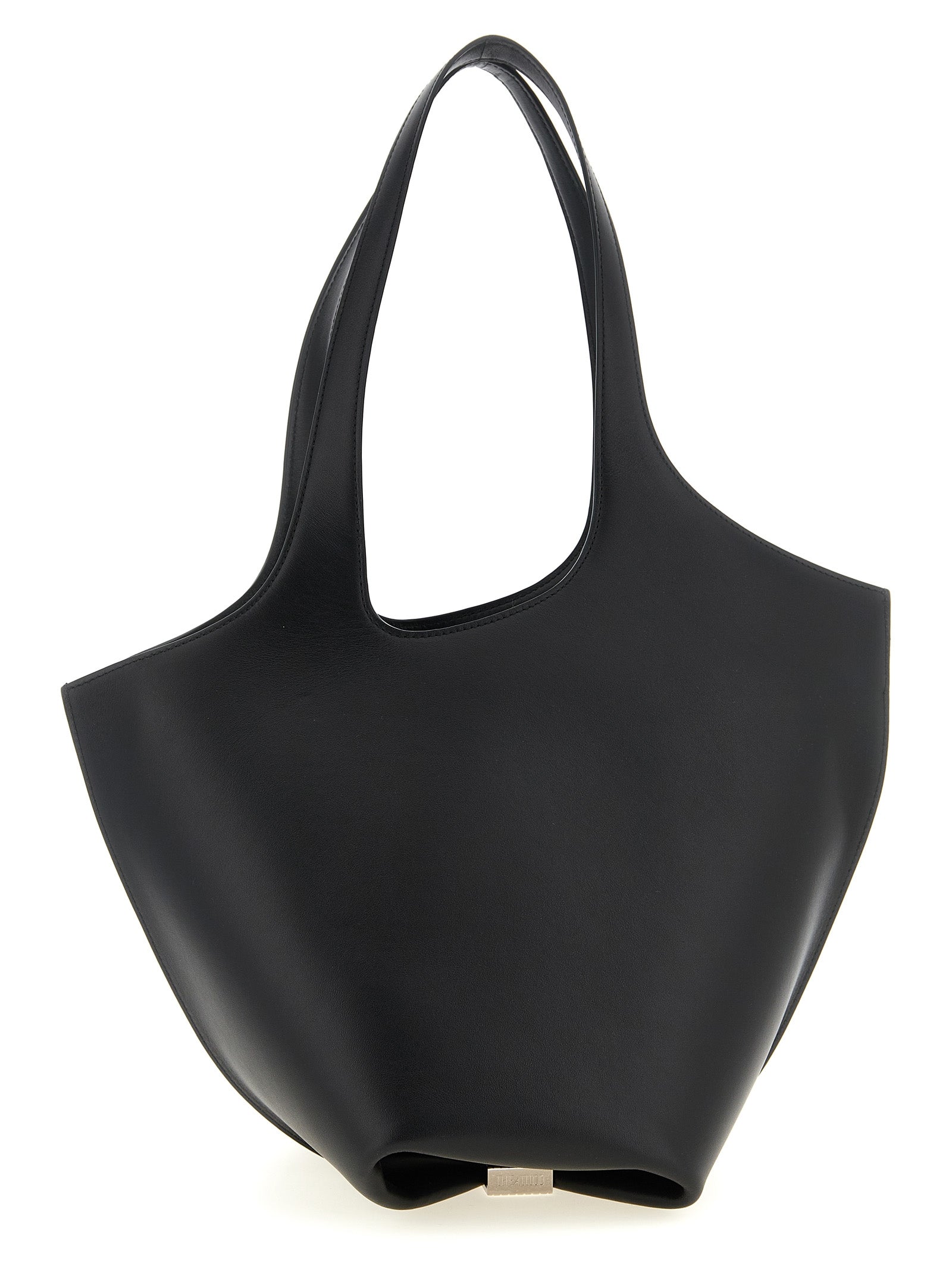Black Calfskin Shoulder Bag
