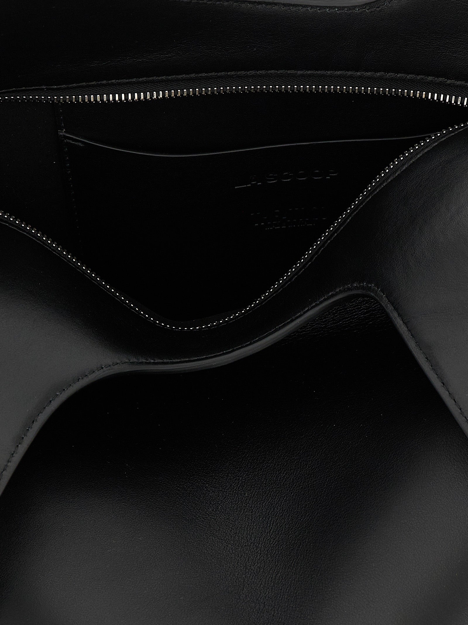 Black Calfskin Shoulder Bag