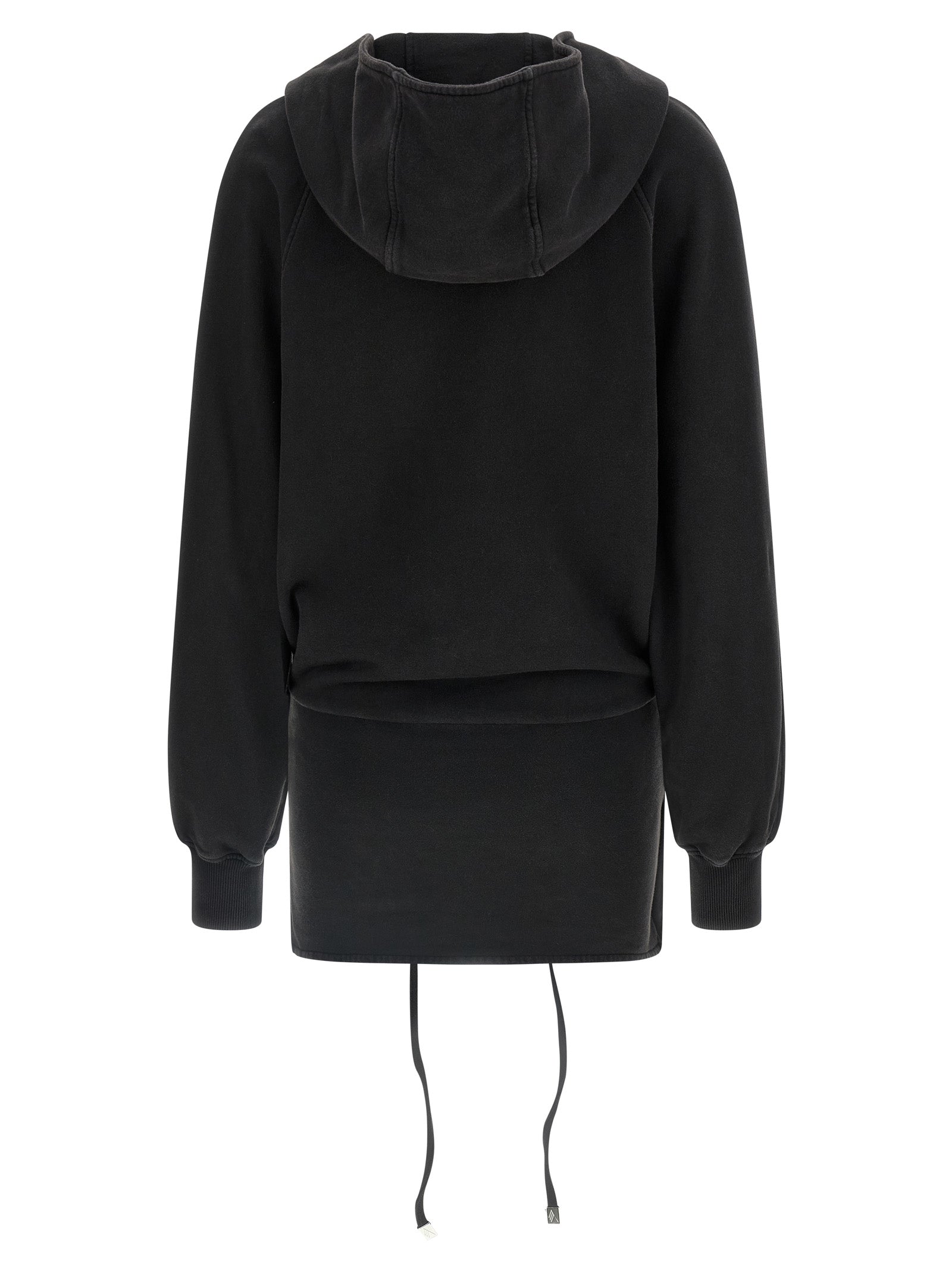 Black Cotton Short Dress
