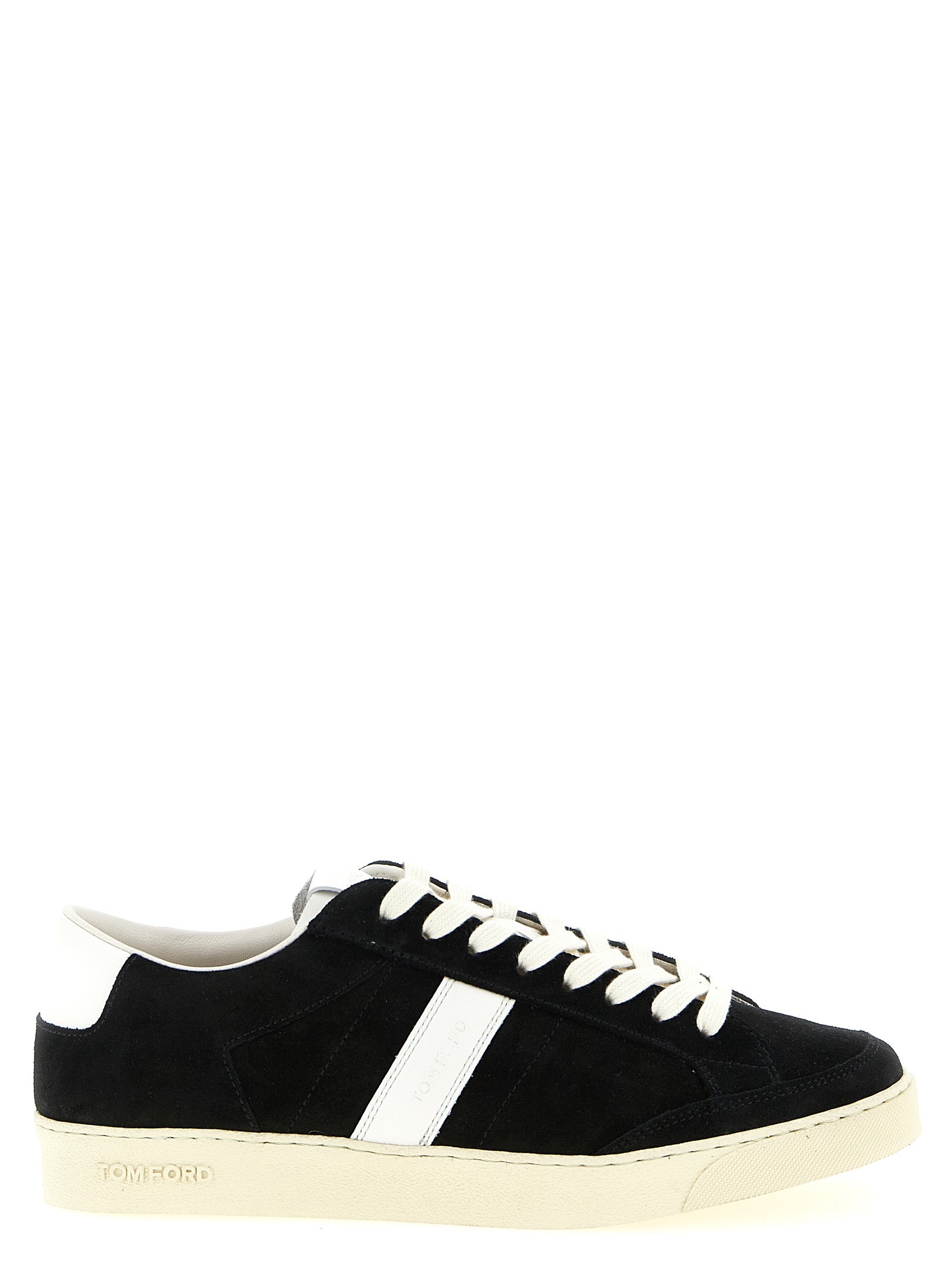Bicolor Leather Low Top Sneakers