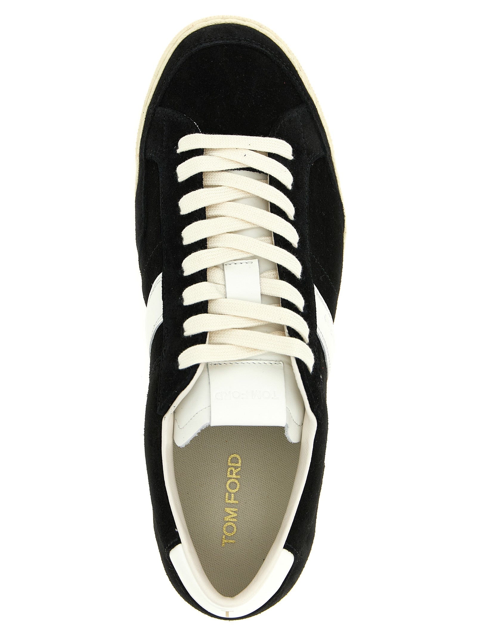 Bicolor Leather Low Top Sneakers