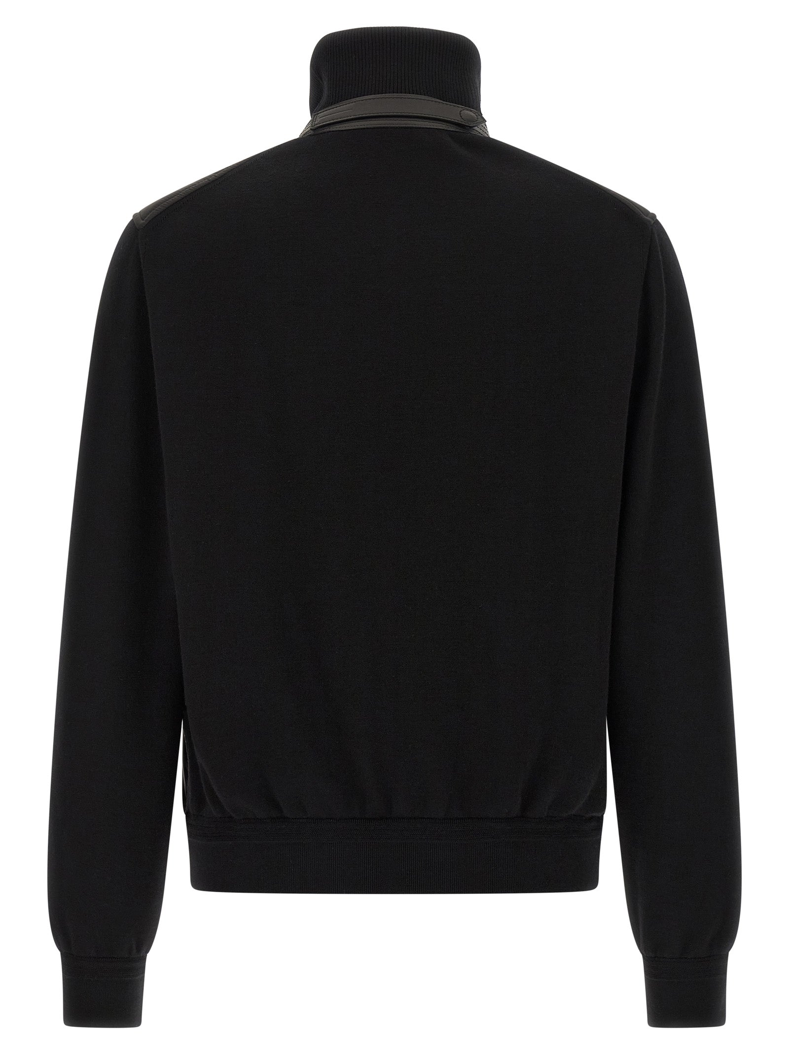 Black Wool Bomber