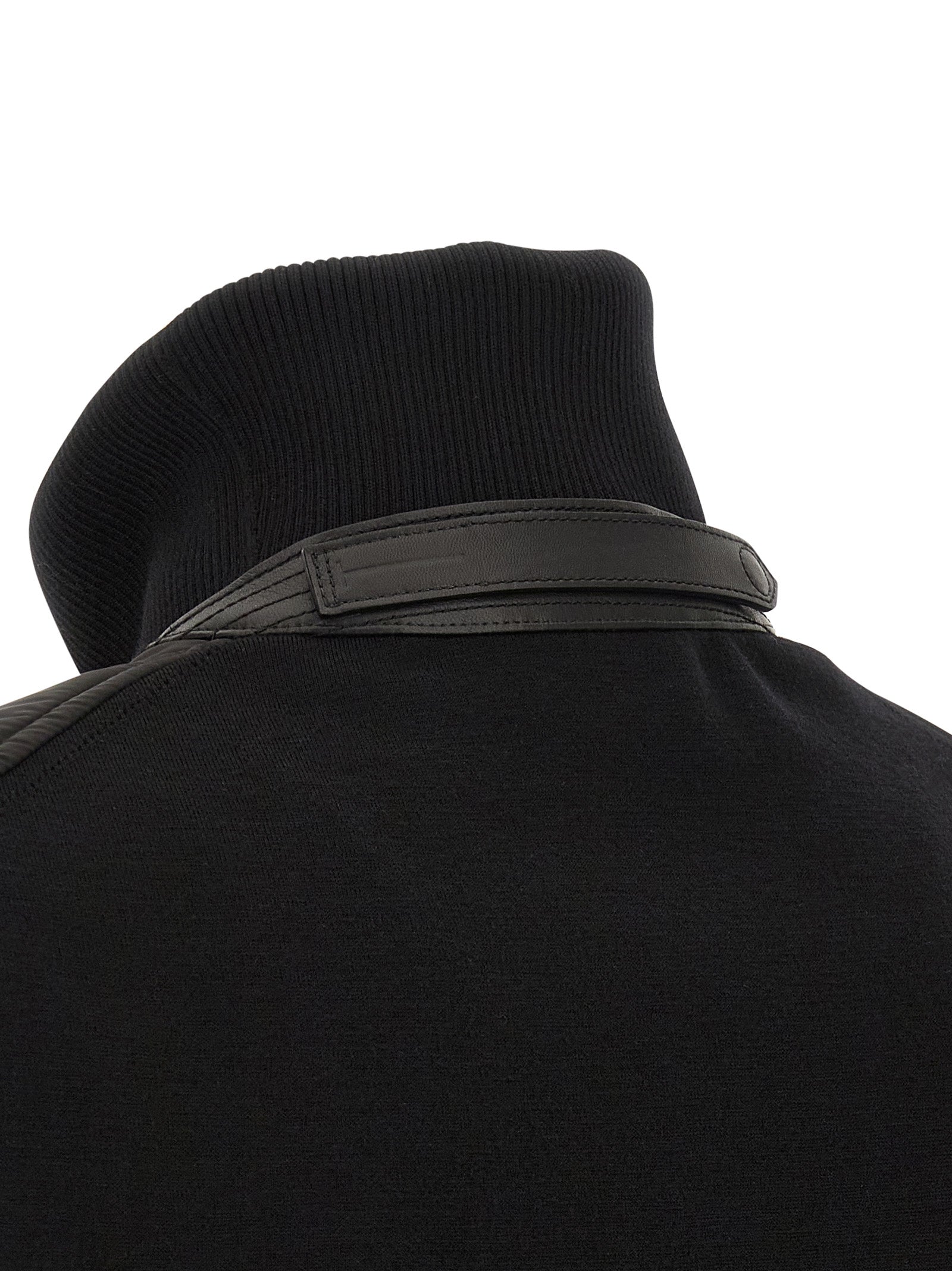 Black Wool Bomber