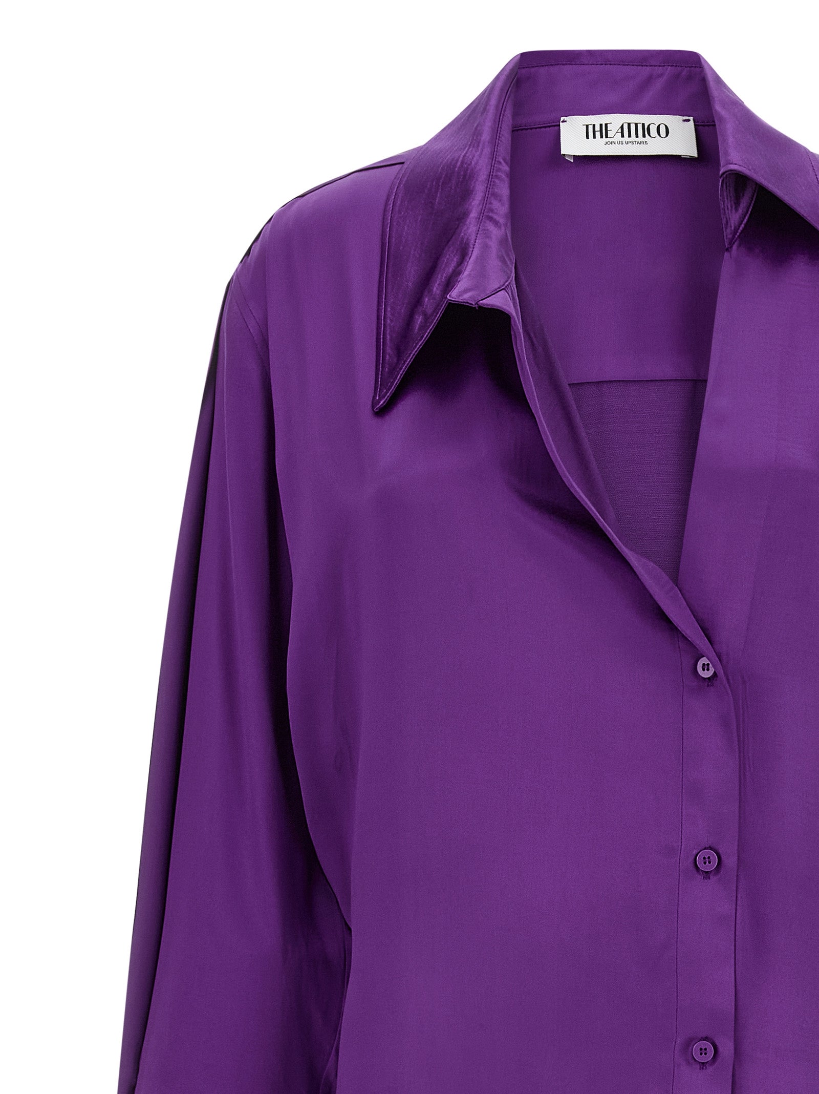 Purple Rayon Midi Dress