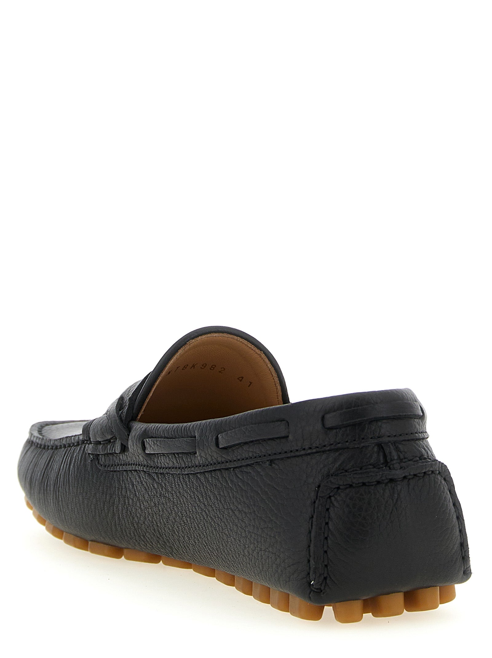 Black Calfskin Slip-On Loafers