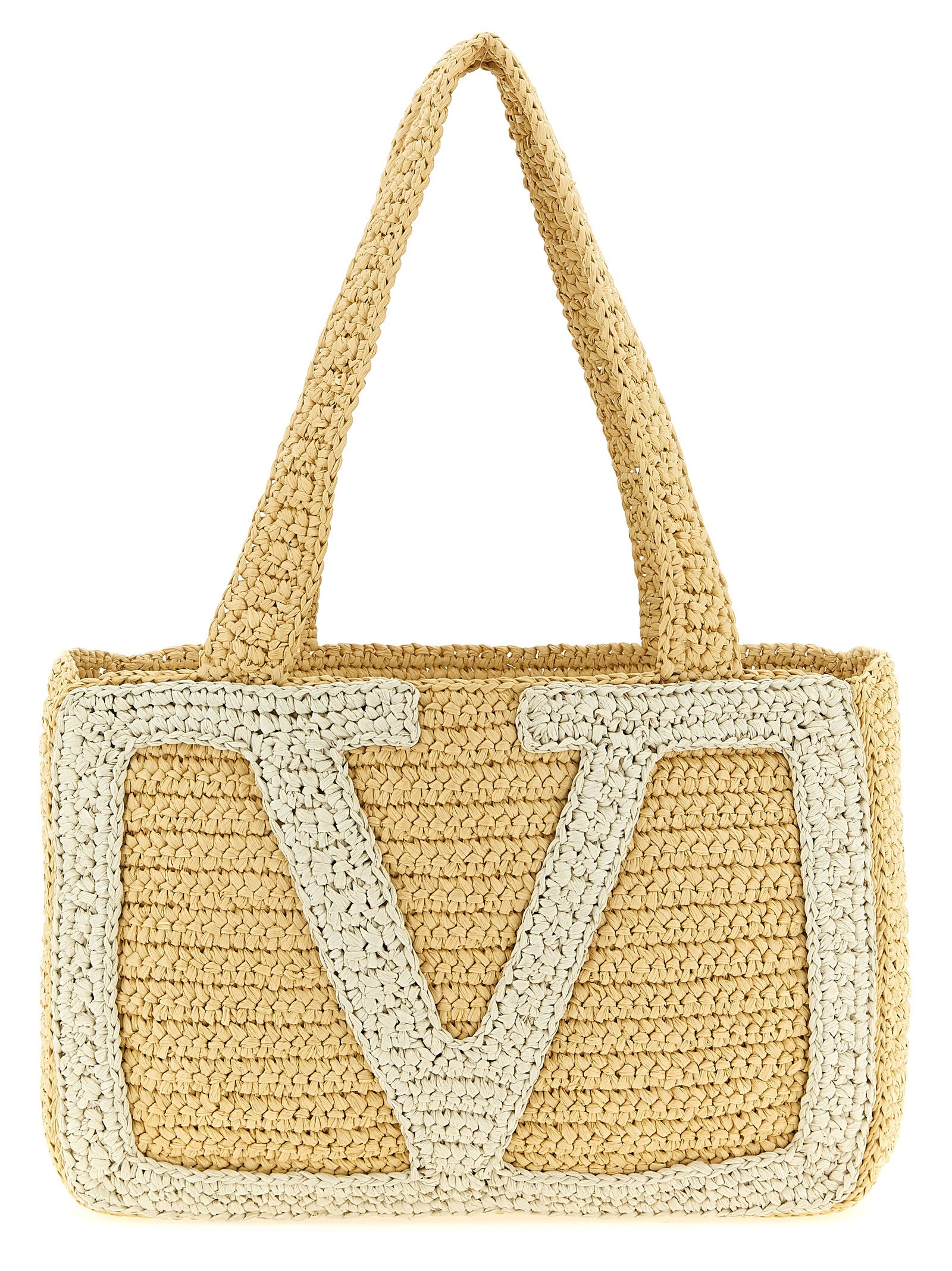 White Viscose Tote Bag