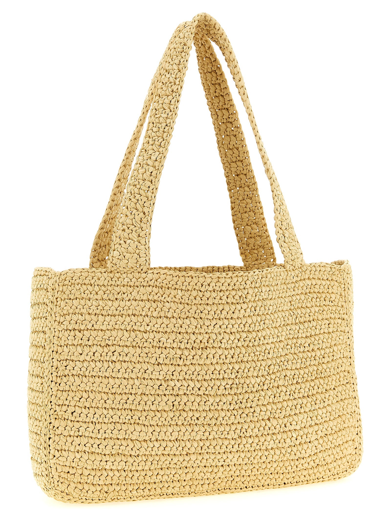 White Viscose Tote Bag